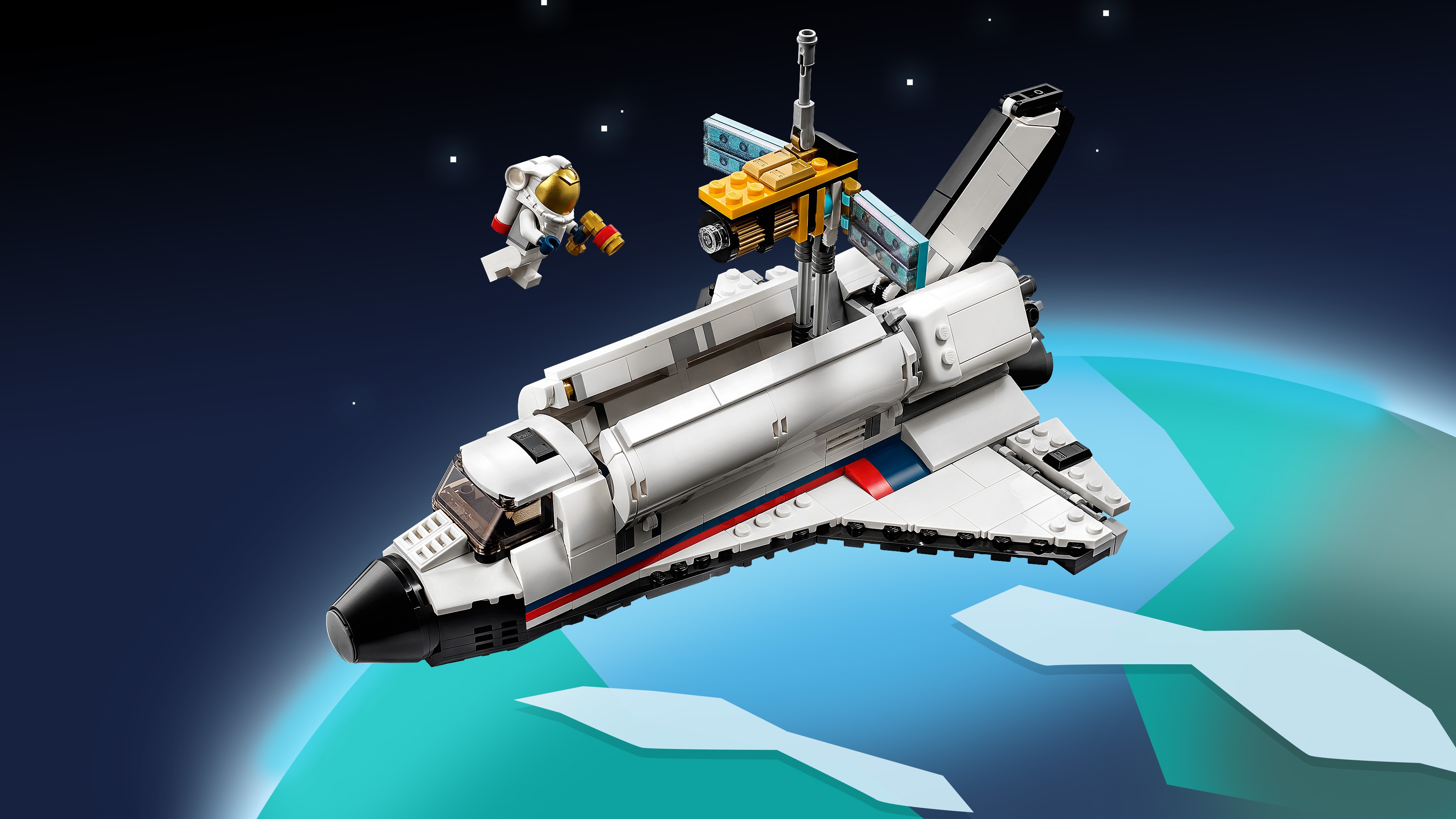 LEGO Creator 3 in 1 Space Shuttle Stocking Stuffer for Kids, Creative Gift  Idea for Boys and Girls Ages 6+, Build and Rebuild this Space Shuttle Toy