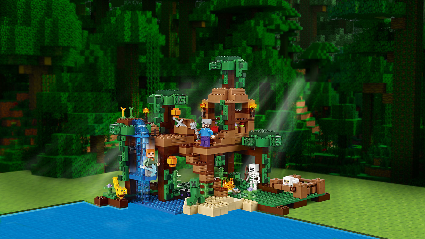 Monasterio tambor Collar The Jungle Tree House 21125 - LEGO® Minecraft™ Sets - LEGO.com for kids