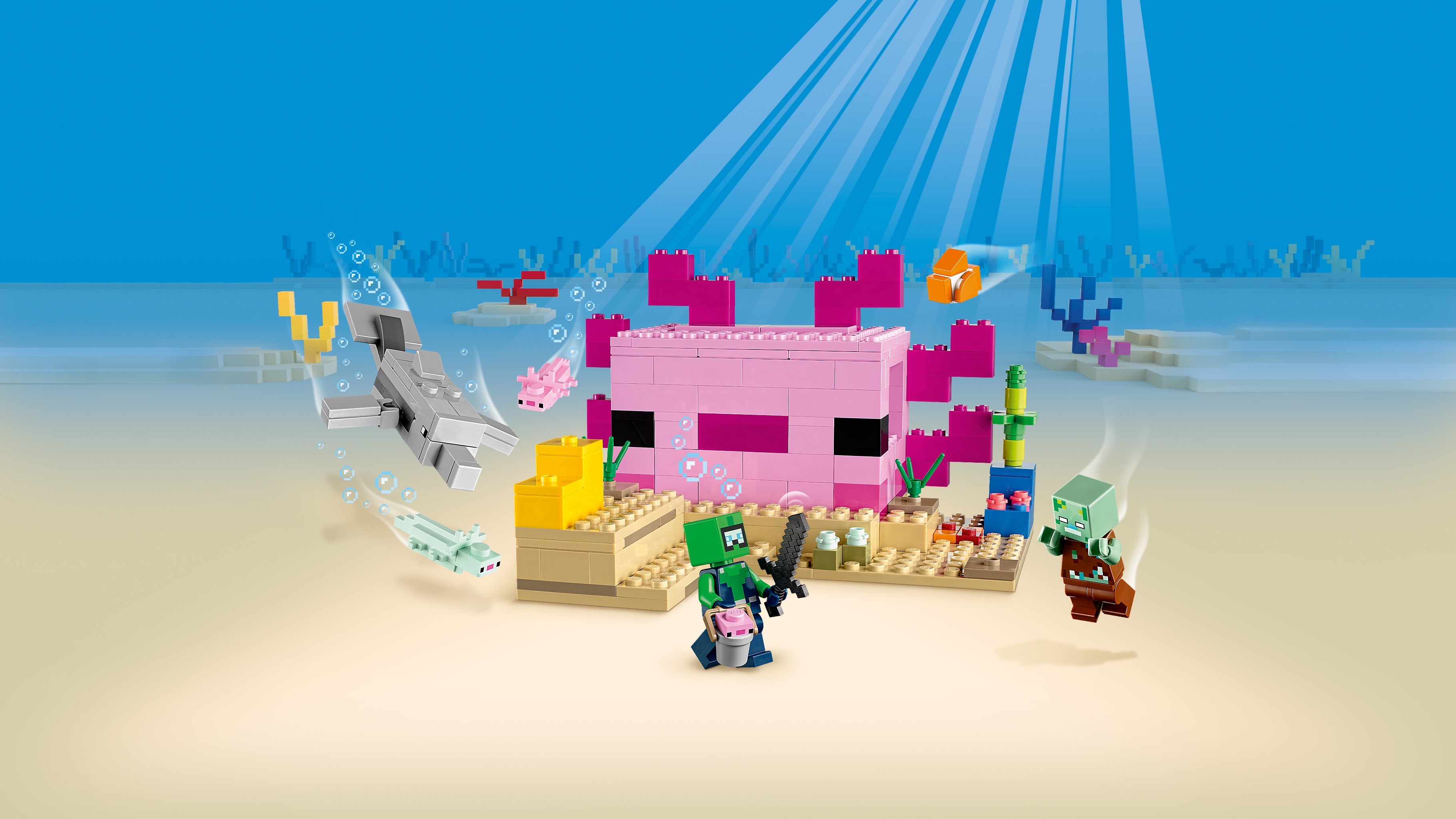 The Axolotl: Beating the Ender Dragon in Minecraft (Axolotl Adventures in  Minecraft Series)