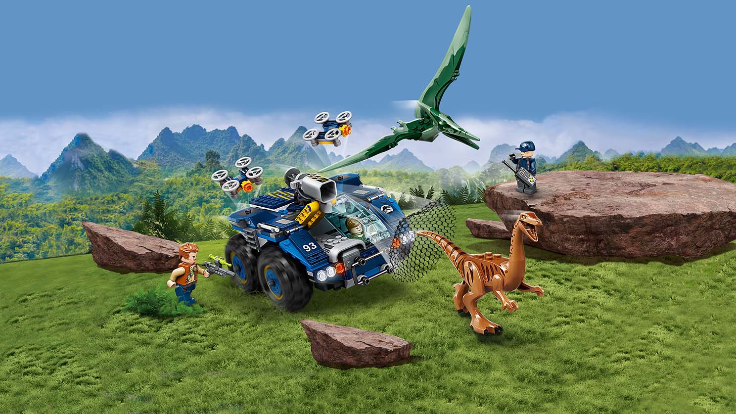 for sale online 75940 LEGO Gallimimus and Pteranodon Breakout Jurassic World