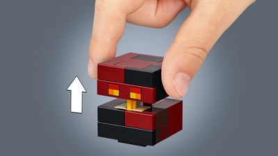 マインクラフト ビッグフィグ スケルトンとマグマキューブ レゴ マインクラフト セット Lego Comキッズ