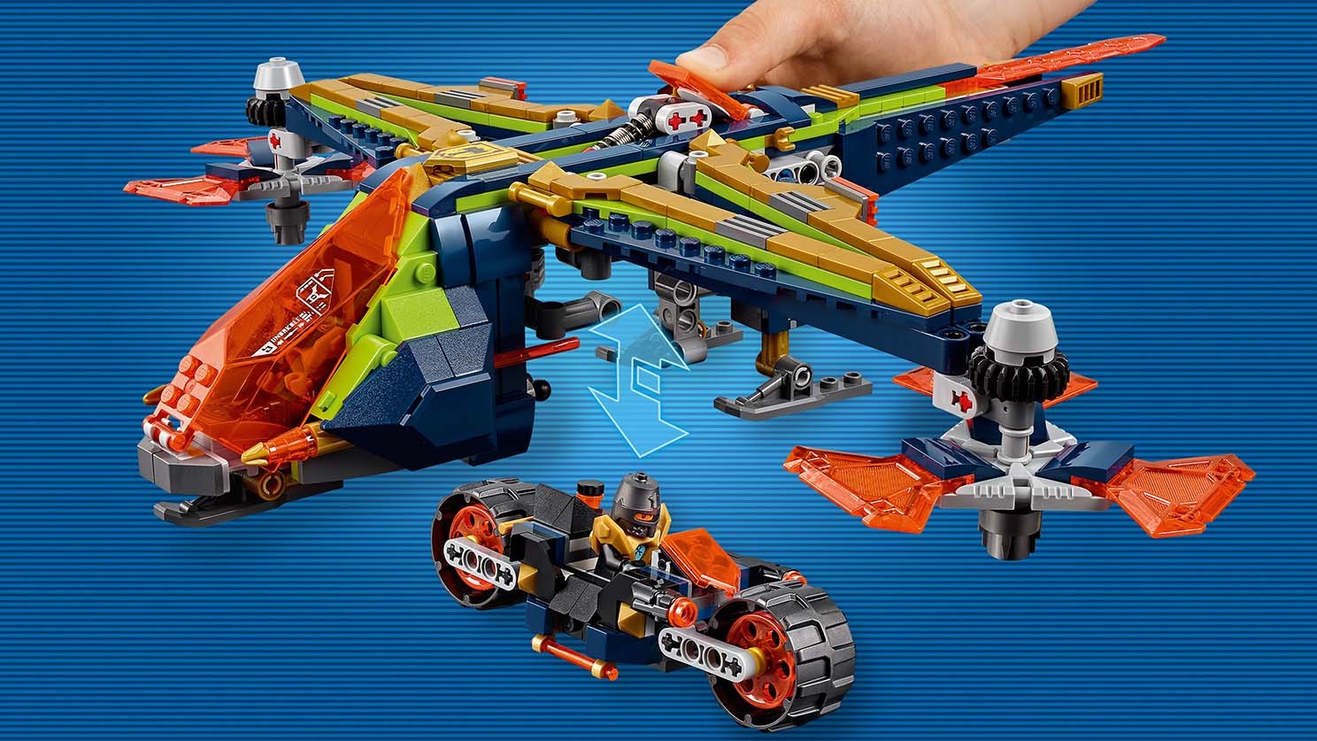 Figuras Para Armar Lego Nexo Knights Aaron's X-bow 7200 Fgr 