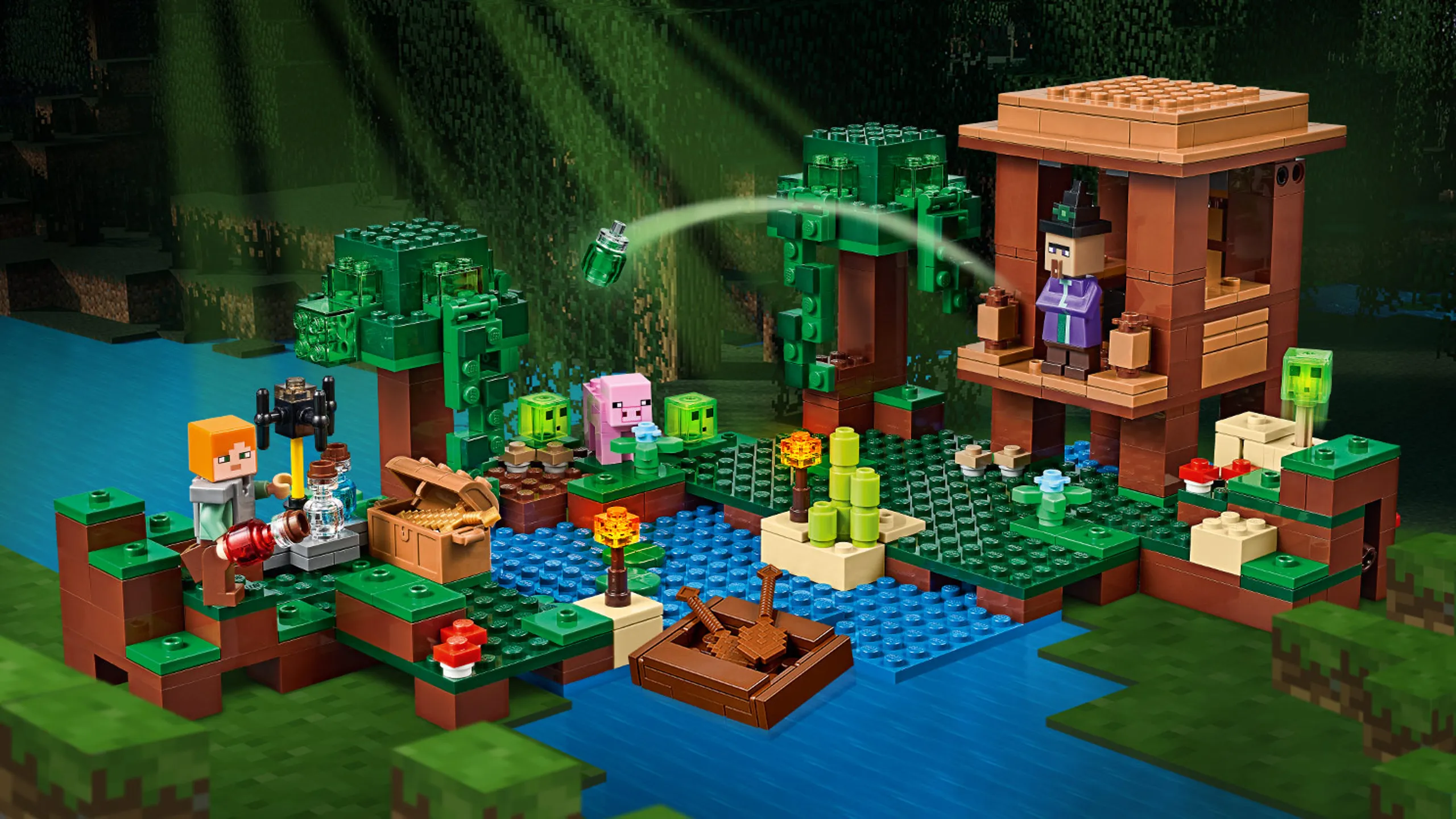 LEGO, 21178 Minecraft, El Refugio-Zorro, Juguete de Construcción
