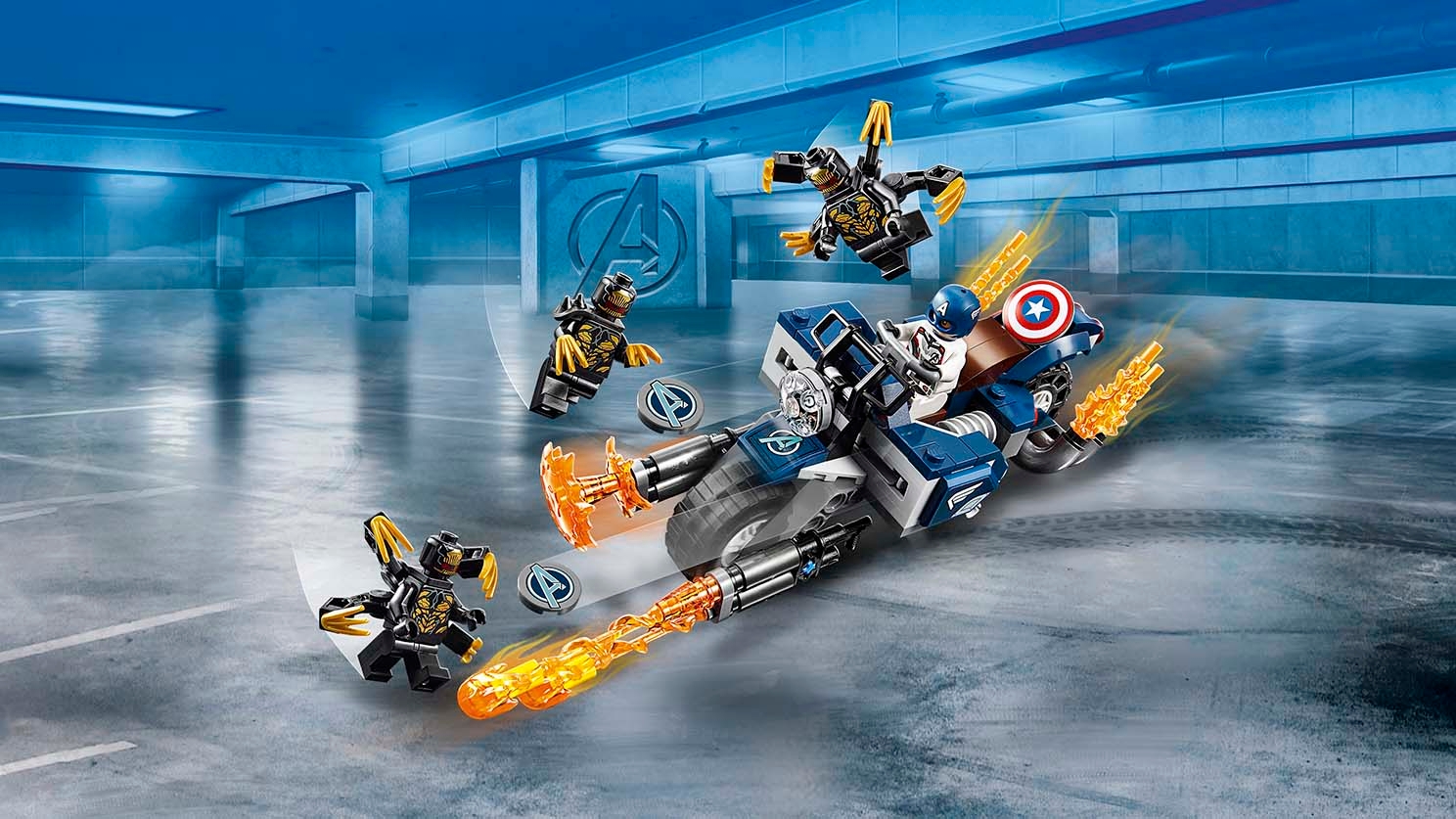 Captain America Outriders Attack 76123 LEGO® Marvel