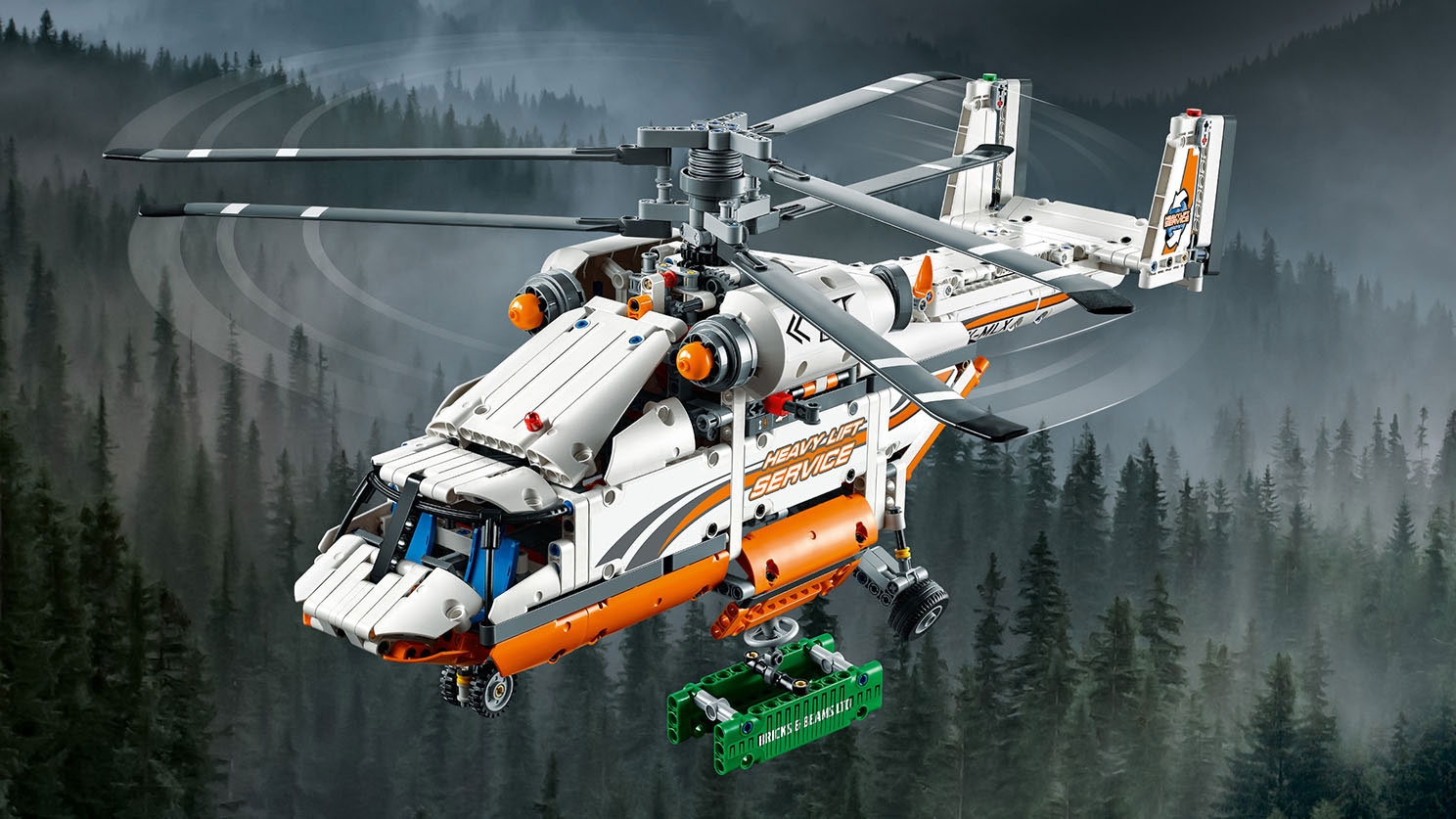 Lego Lego Technic 42052 L'Hélicoptere De Transport