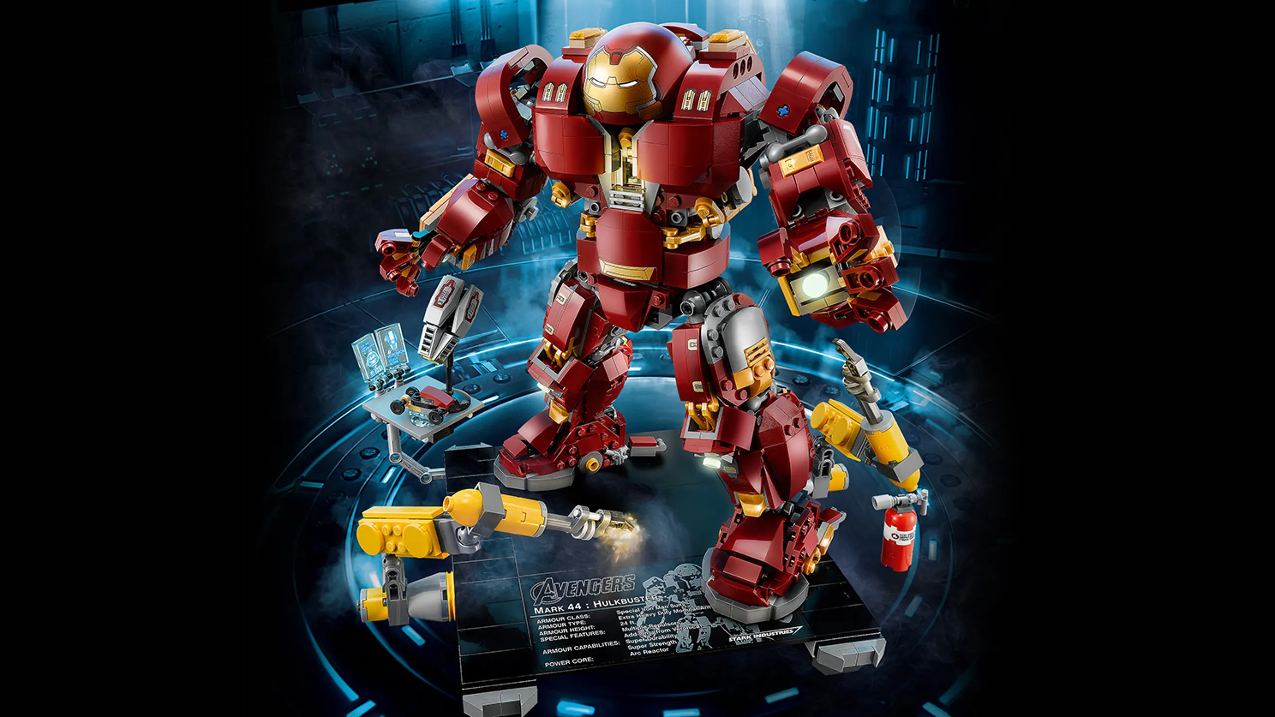 LEGO Super Heroes - 76105 The Hulkbuster: Ultron Edition - Build your own LEGO brick version of the heroic Hulkbuster! Rotate the mech’s torso and adjust the fingers, arms, legs and feet to create awesome battle poses.