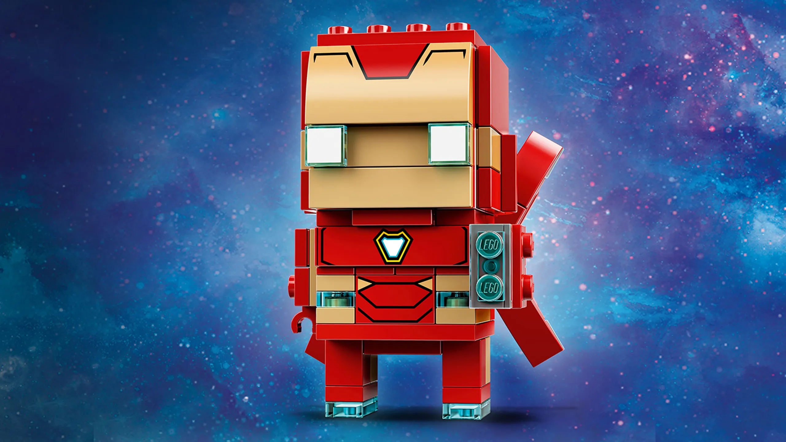 LEGO Brickheadz - 41604 Iron Man MK50 - Build a LEGO Brickheadz figure of Iron Man MK 50 in his red and gold super hero suit.