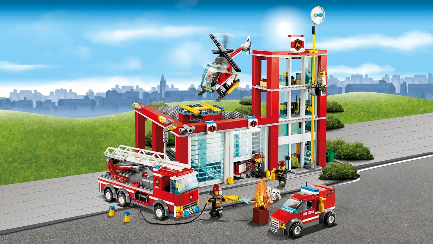 lego caserne pompier 60004