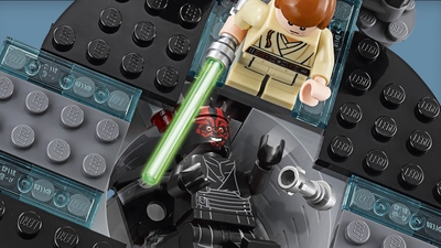 Lego Star Wars Qui-Gon vs Darth Maul - Qui-Gon's death 