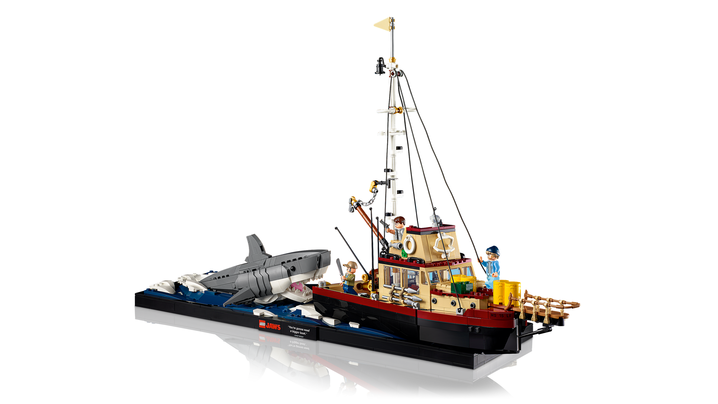LEGO Les Dents de la mer 21350, vue officielle du set