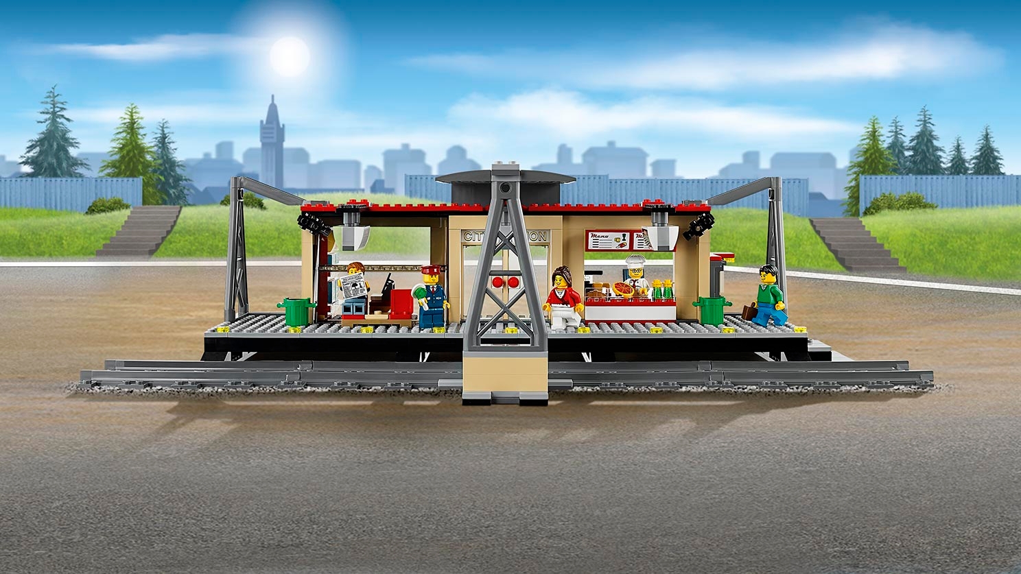 Notice / Instructions de Montage - LEGO - City - 60050 - La gare