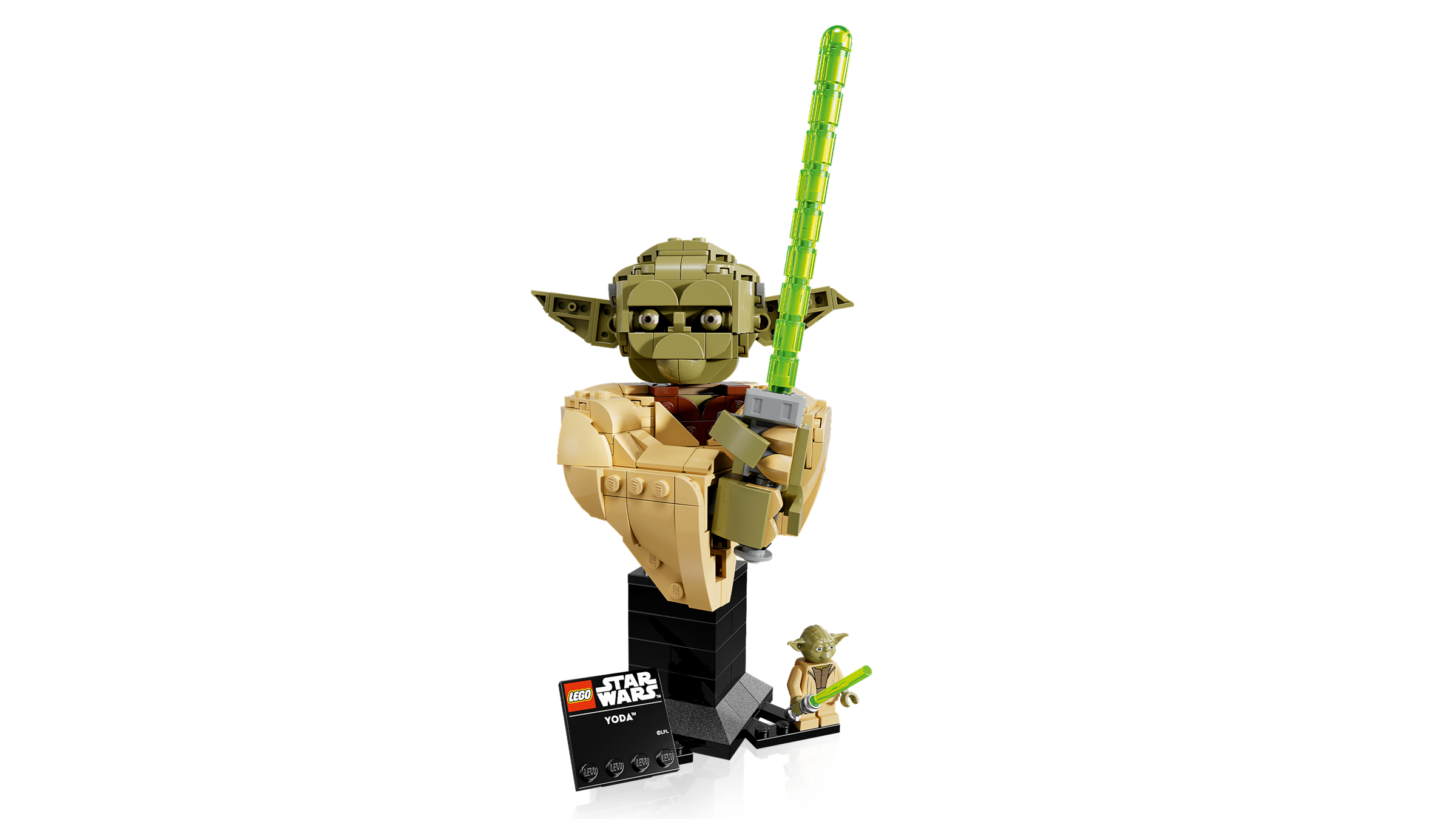 LEGO Le buste de Yoda 75438, vue officielle du set