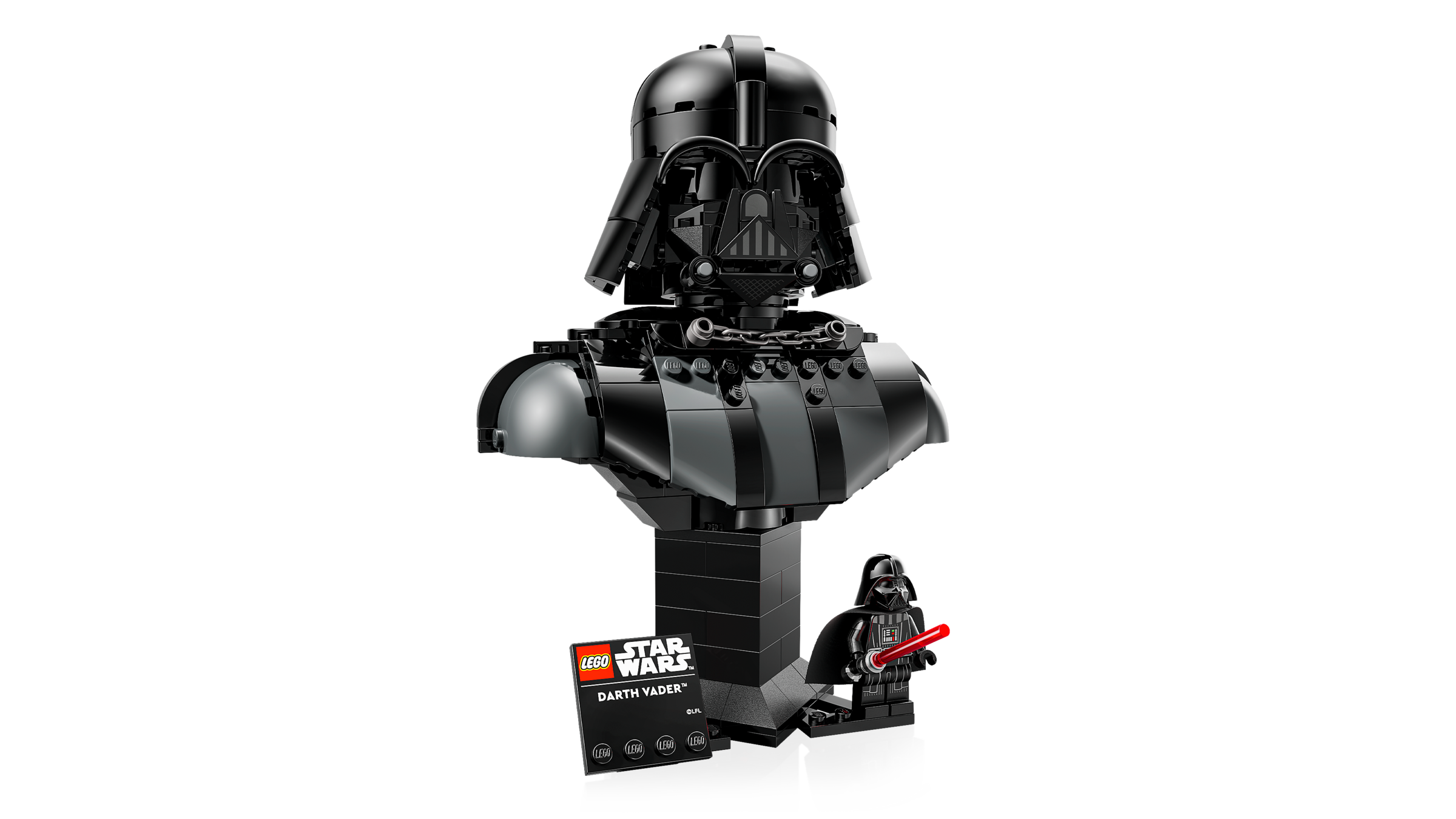 LEGO Le buste de Dark Vador 75439, vue officielle du set