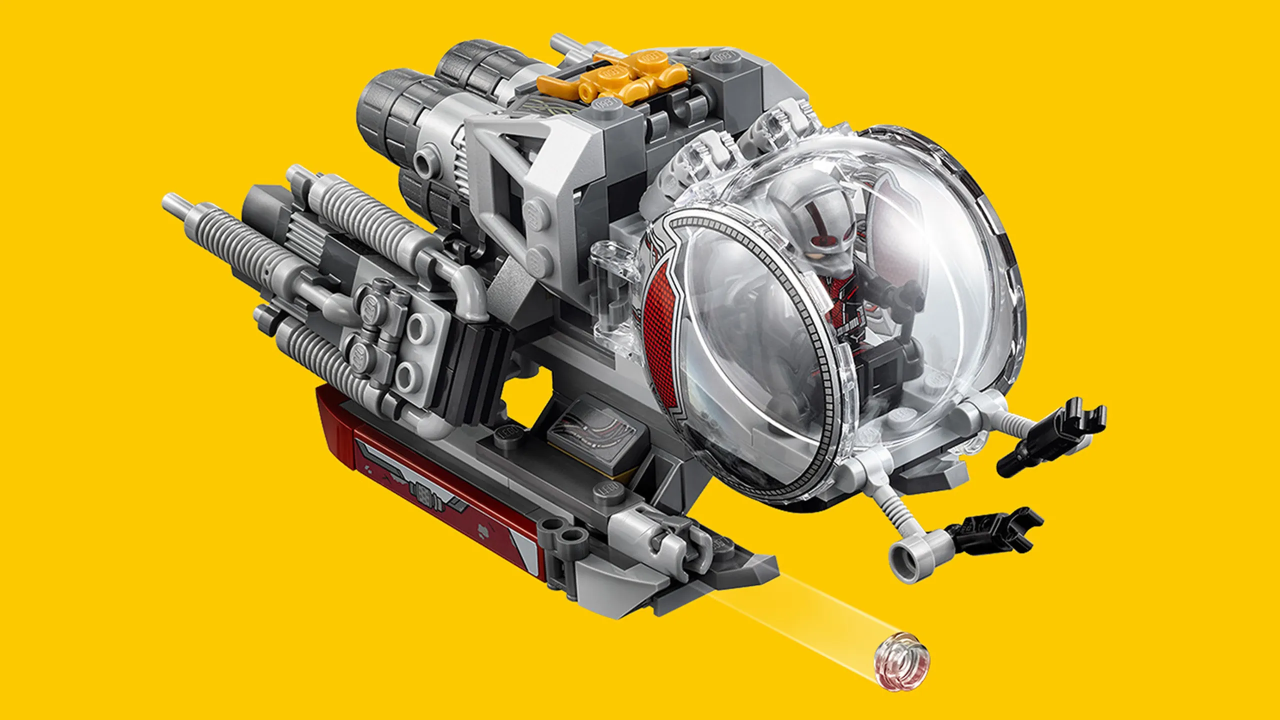 LEGO Super Heroes - 76109 Quantum Realm Explorers - Fire stud shooters from the Quantum Vehicle and use its grabbing arms.