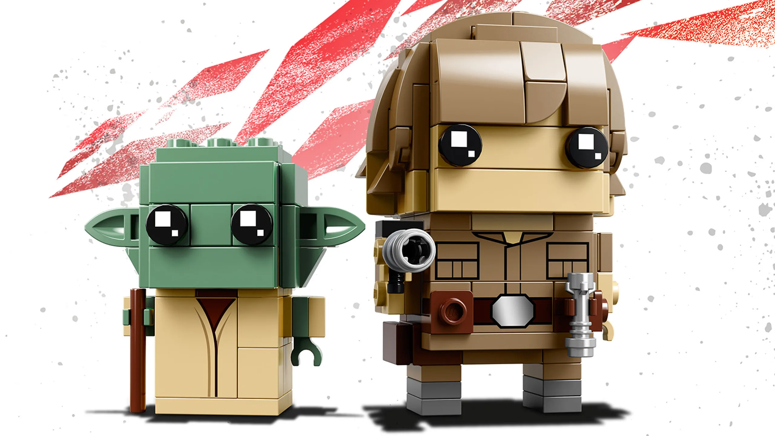 LEGO Brickheadz - 41627 Luke Skywalker & Yoda - Build LEGO Brickheadz version of these two characters from the movie Star Wars: Episode V The Empire Strikes Back and display them on individual baseplates.