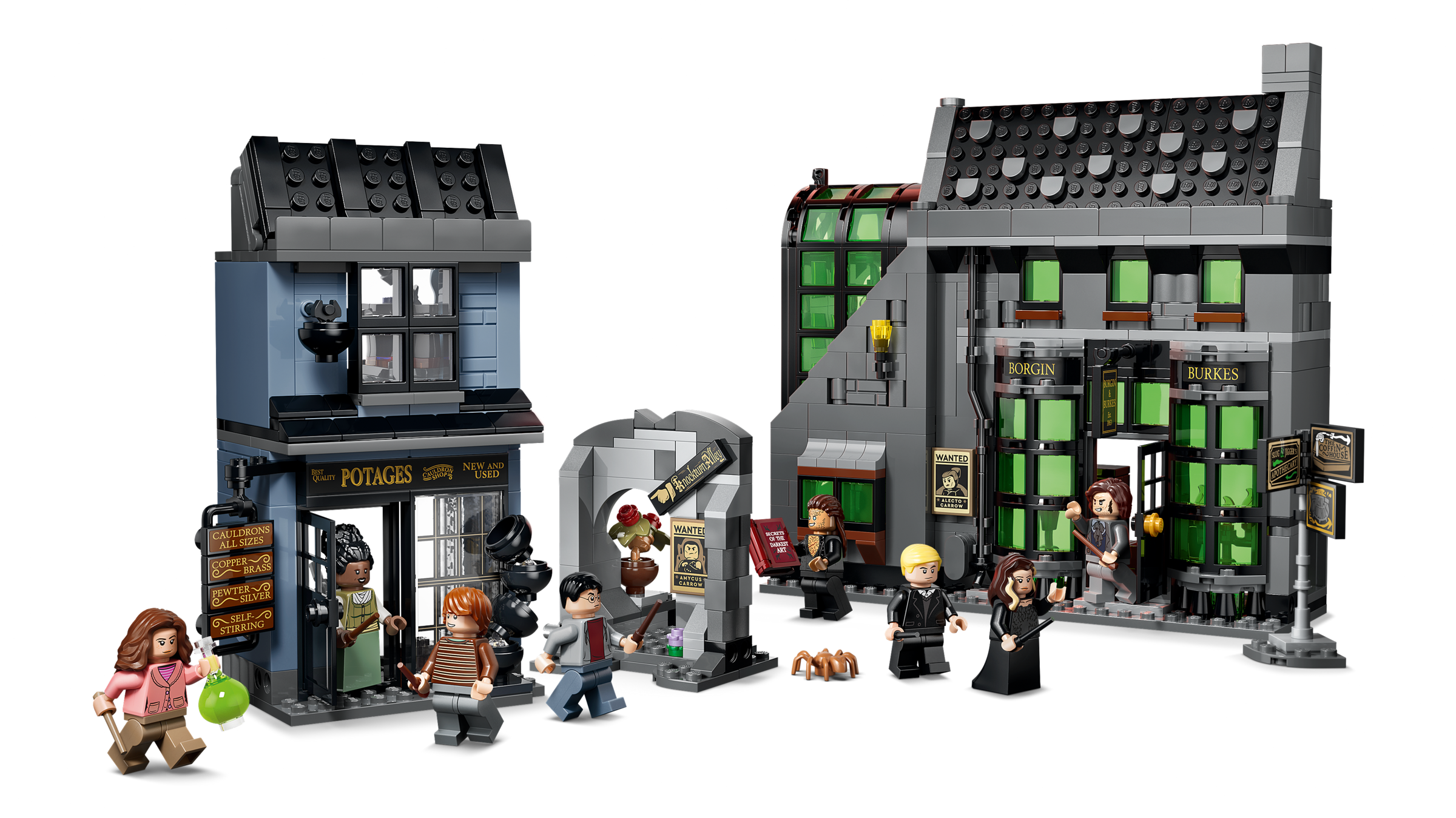 LEGO Les boutiques magiques de l’Allée des Embrumes 76471, vue officielle du set