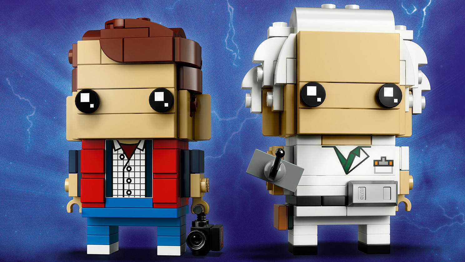 LEGO Brickheadz - 41611 Marty McFly & Doc Brown - Build these two characters from the Back to the Future movie and display them on their individual baseplates.