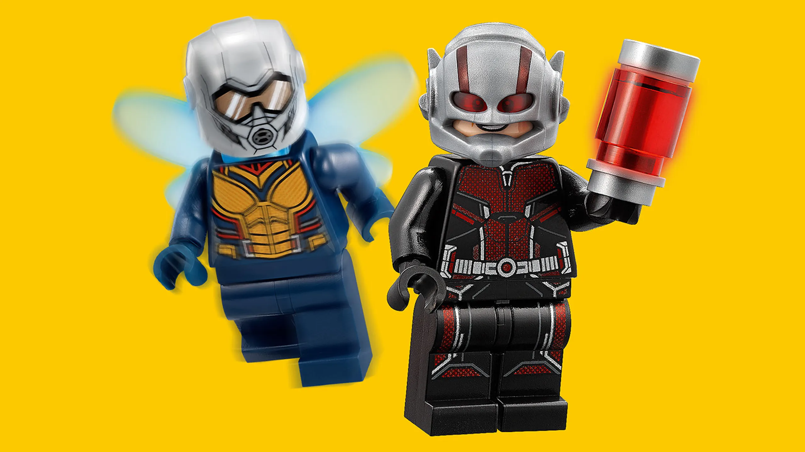 LEGO Super Heroes - 76109 Quantum Realm Explorers - Ant Man with his shrink gun and the Wasp team up as the Quantum Realm Explorers.