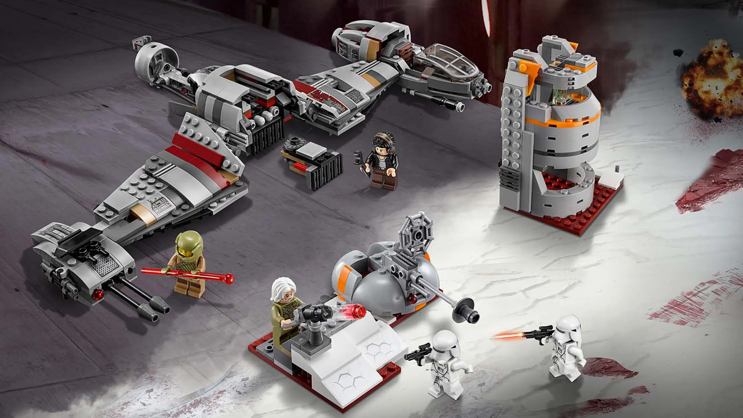 75202 - LEGO Star Wars - Defense of Crait™ - Battle, Laser Cannon, Stud Shooter