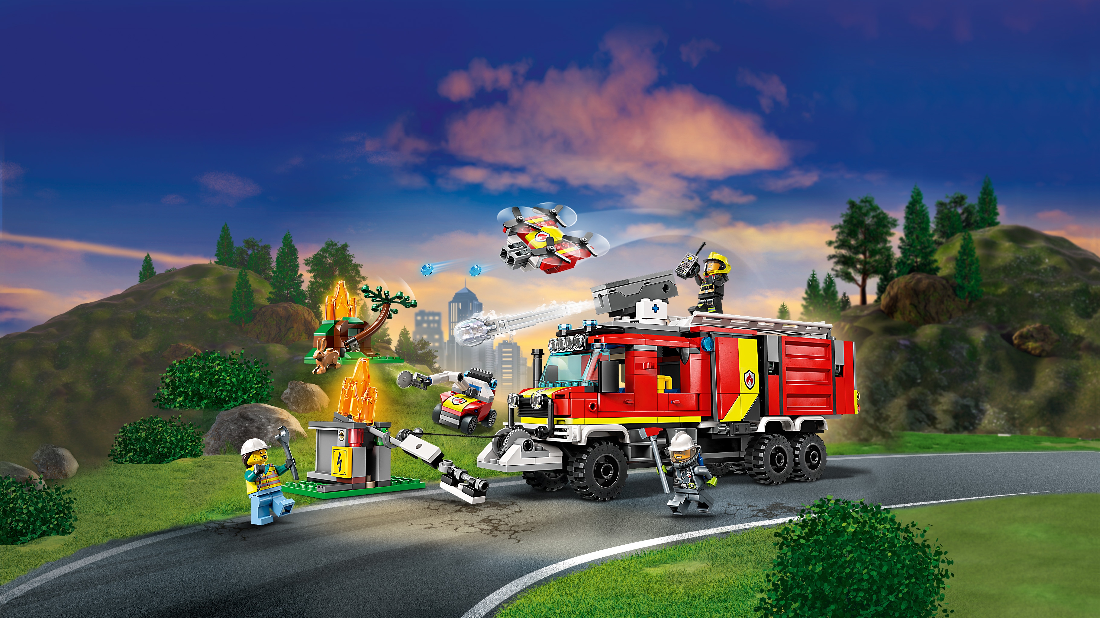 Le camion d'intervention des pompiers - Vidéos - LEGO.com pour les enfants