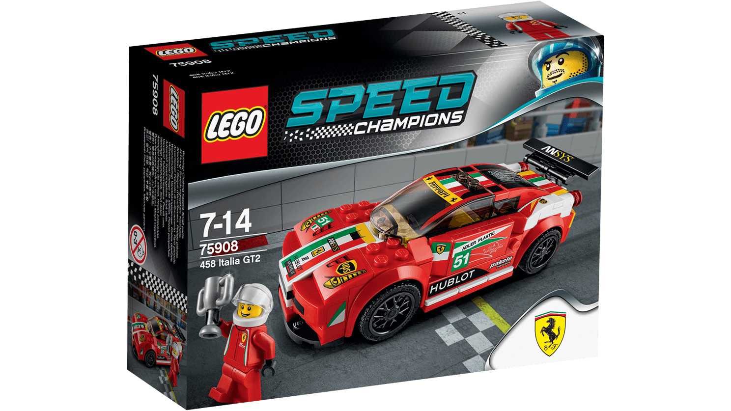 レゴ　スピードチャンピオン 458イタリアGT2  （フェラーリ）75908