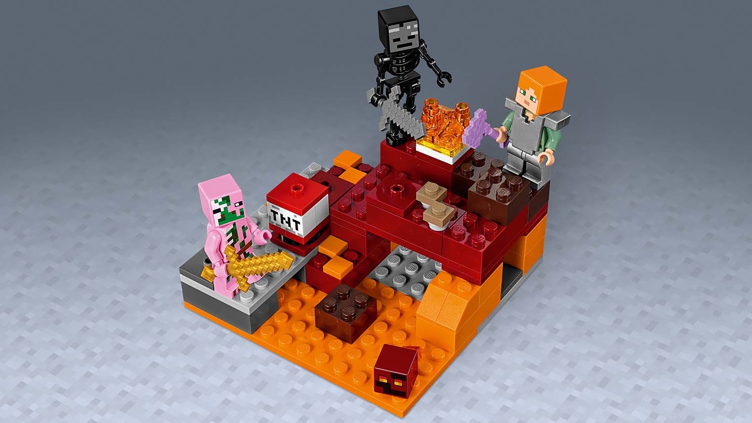 The Nether Fight Lego Minecraft Sets Lego Com For Kids