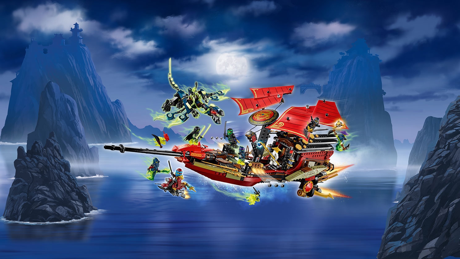 Final Flight of Destiny's Bounty 70738 - LEGO® NINJAGO® Sets