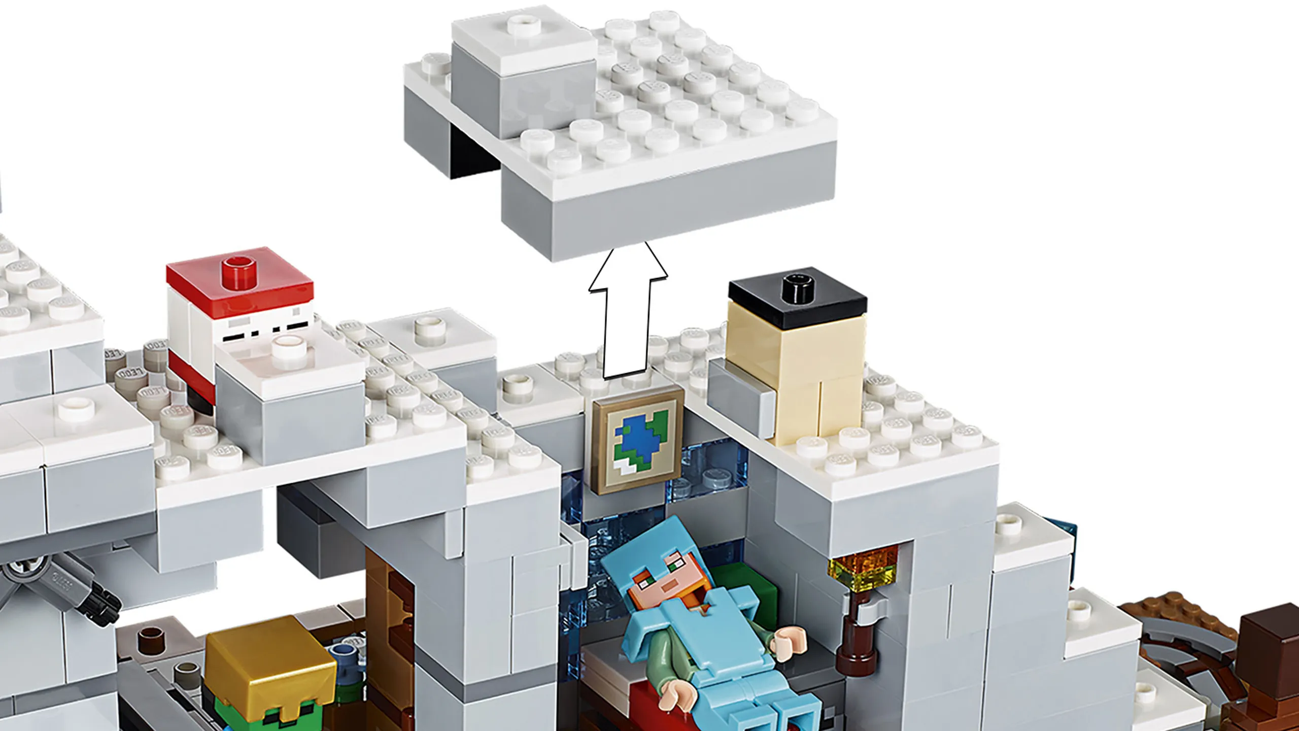 LEGO Minecraft - Mountain Cave - 21137 - biggest LEGO Minecraft set ever