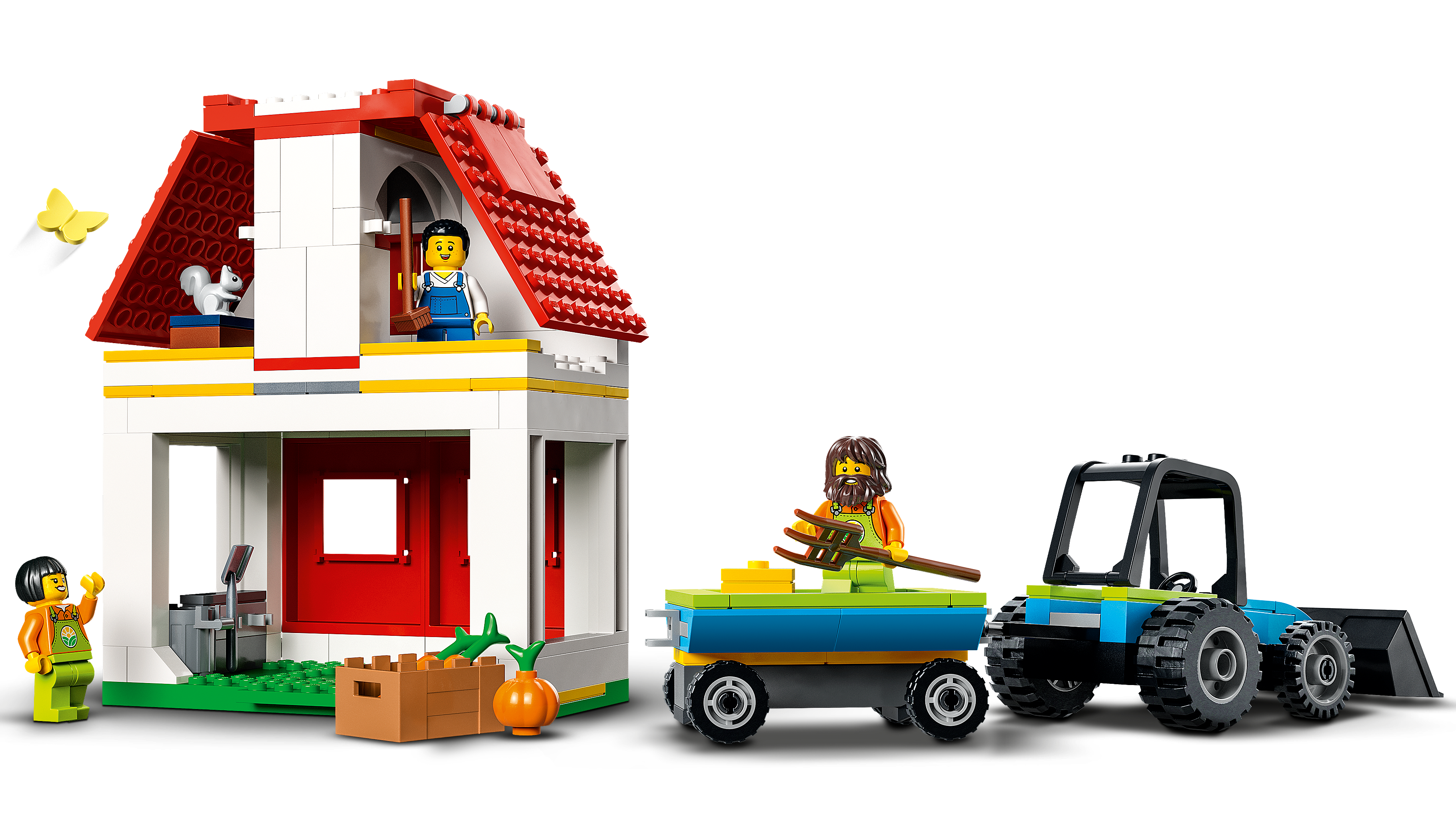 LEGO City il Fienile e Animali da Fattoria, Set con Trattore Giocattolo,  Figure di Pecora, Mucca