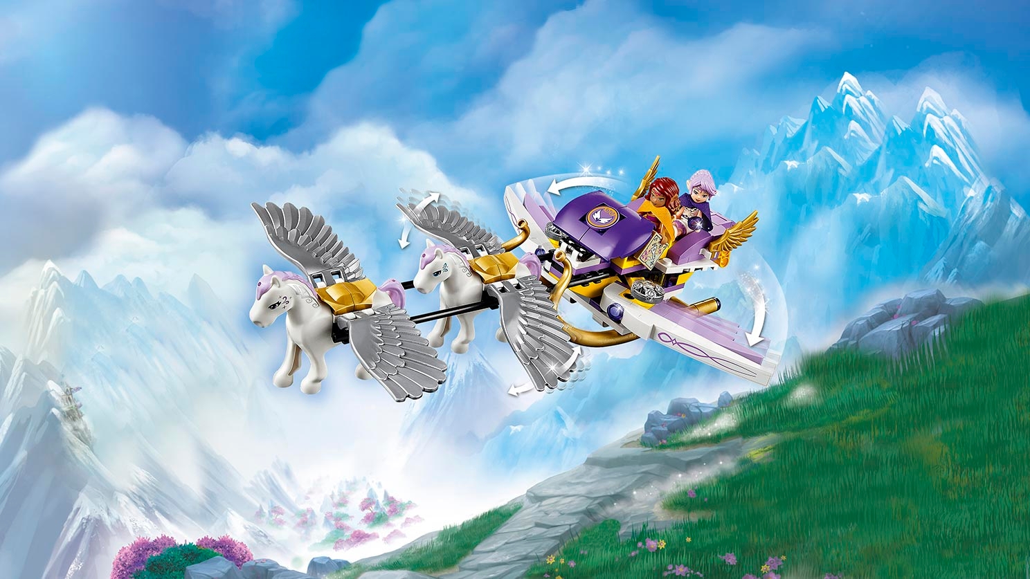 Overflødig jeg læser en bog Spænde Aira's Pegasus Sleigh 41077 - LEGO® Elves Sets - LEGO.com for kids