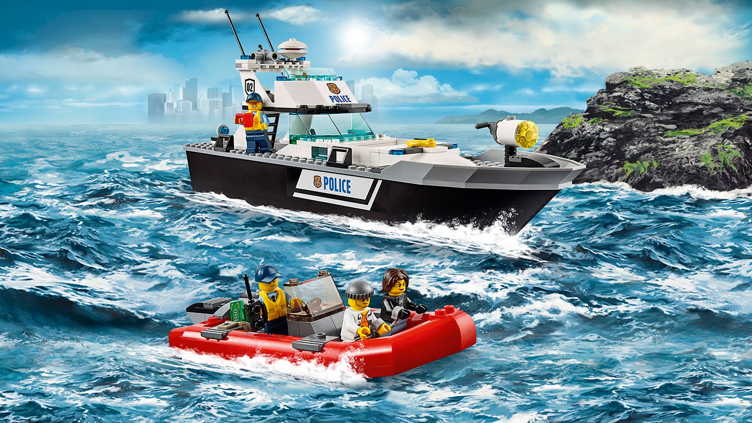 ポリスパトロールボート 60129 - レゴ®シティ セット - LEGO.comキッズ