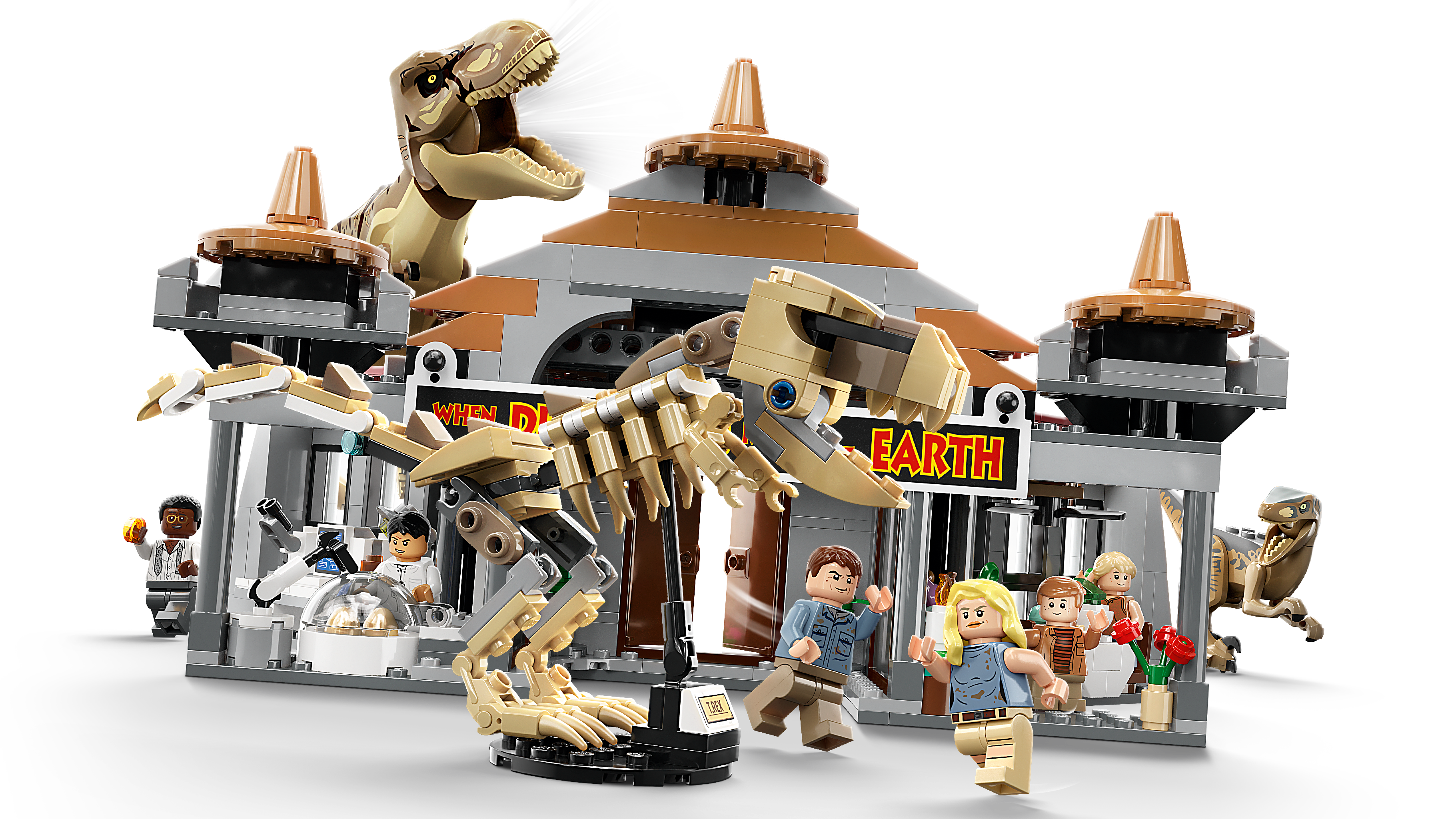 ビジターセンター：T-レックスとラプトルの襲来 - ビデオ - LEGO.comキッズ