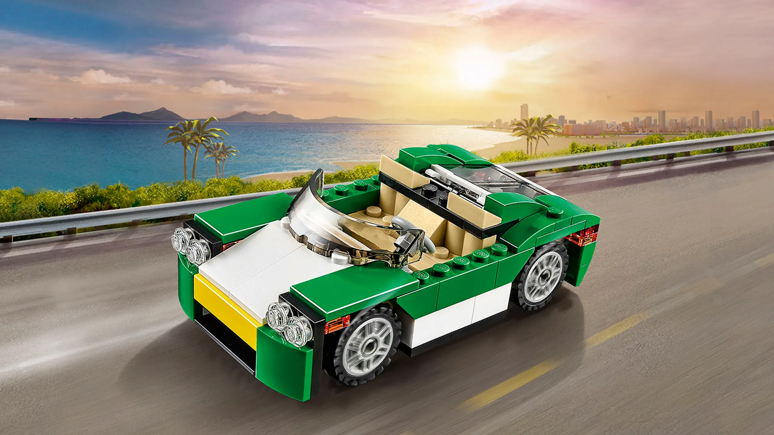 LEGO Creator 3 in 1 - 31056 Green Cruiser - Race into the sunset with the green cruiser.