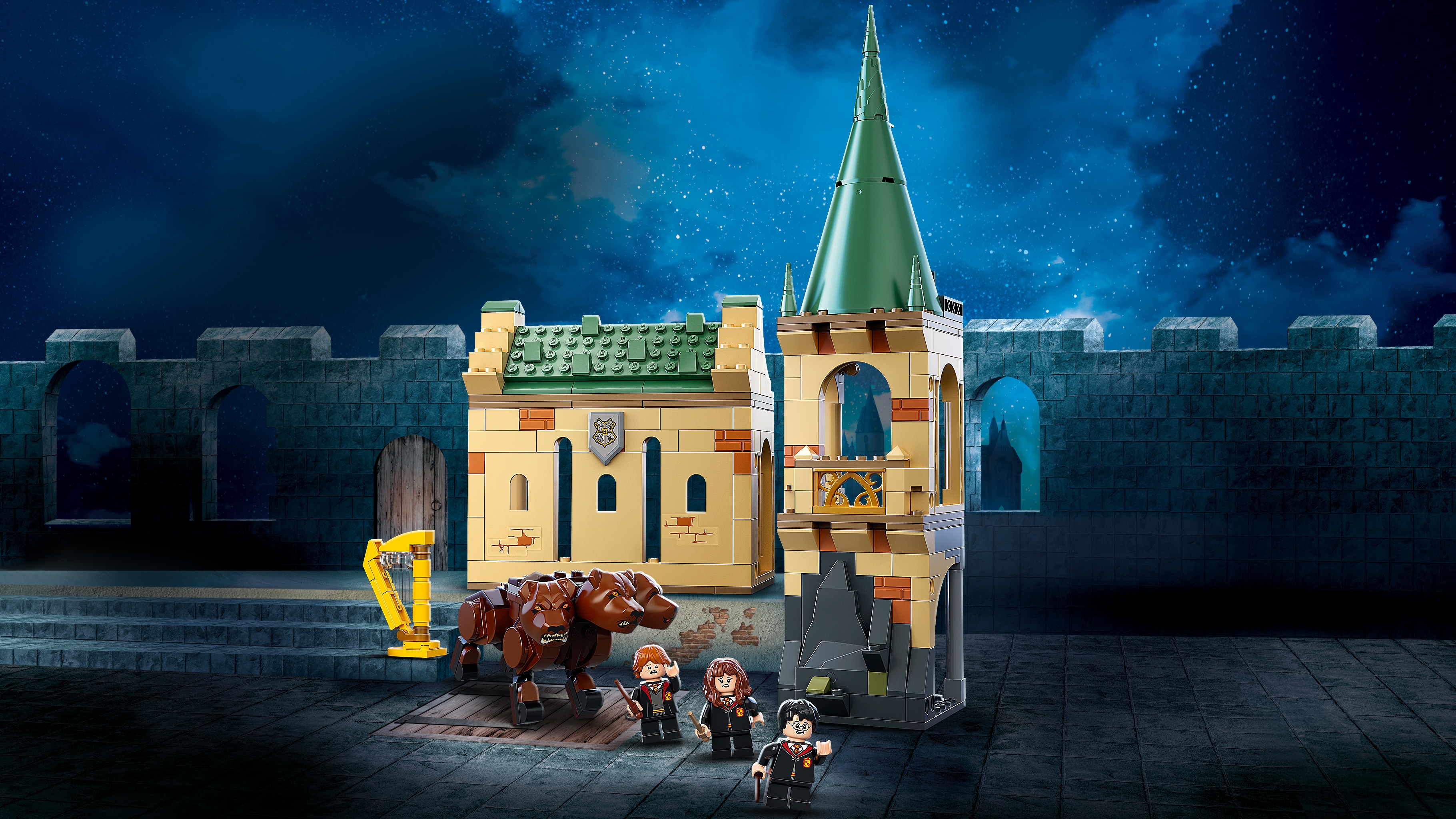 LEGO 76412 Harry Potter Stendardo della Casa Tassorosso da Parete, Sala  Comune del Castello di Hogwarts