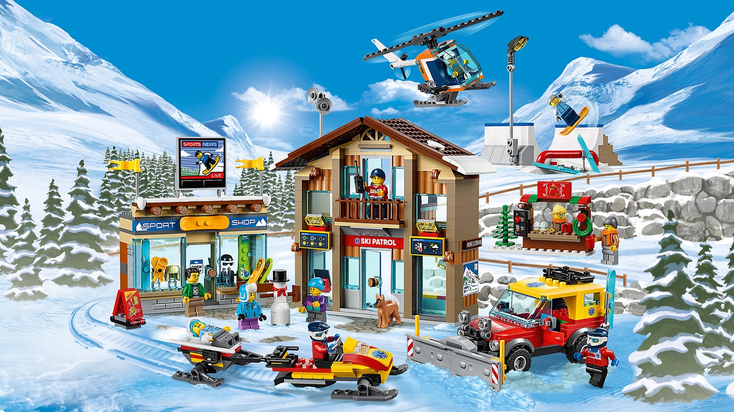 滑雪場60203 - 樂高® 城市系列盒組- LEGO.com 兒童專區