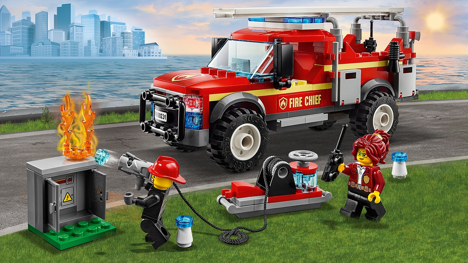 frimærke Jep Far Fire Chief Response Truck 60231 - LEGO® City Sets - LEGO.com for kids