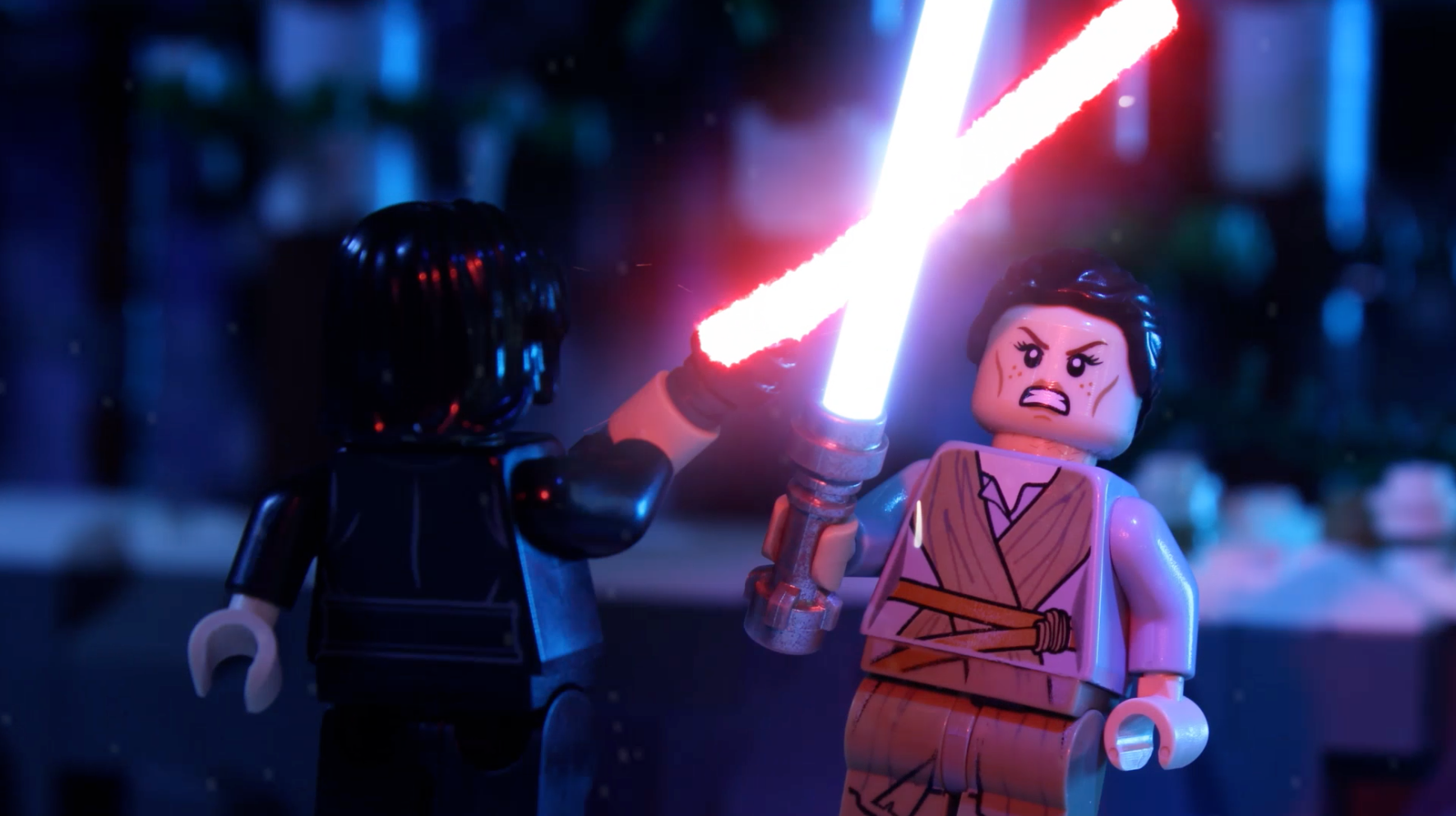 Kylo and Rey's Snowy Duel - LEGO® Videos - LEGO.com for