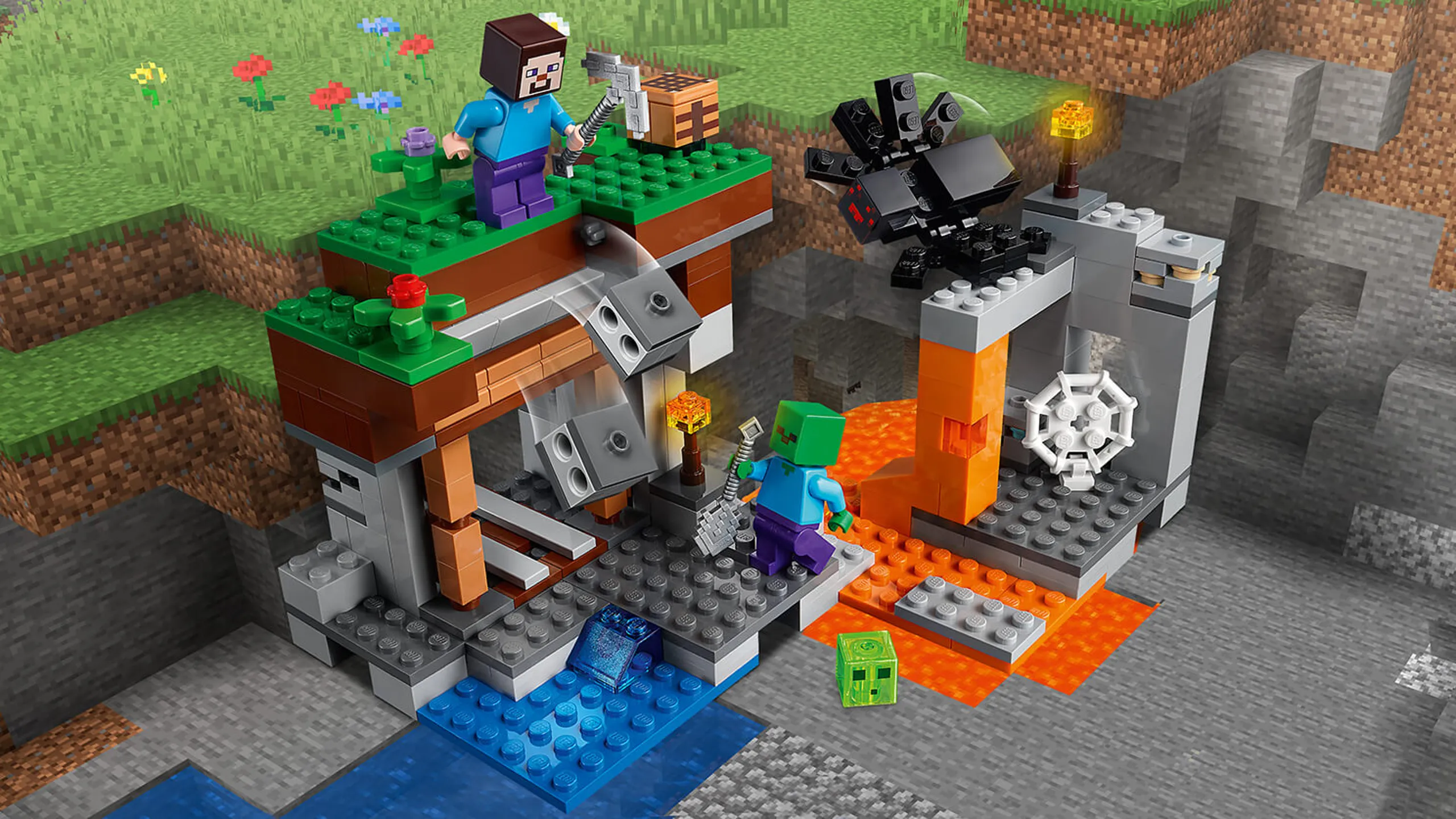 LEGO instructions - Minecraft - 21166 - The 'Abandoned' Mine 