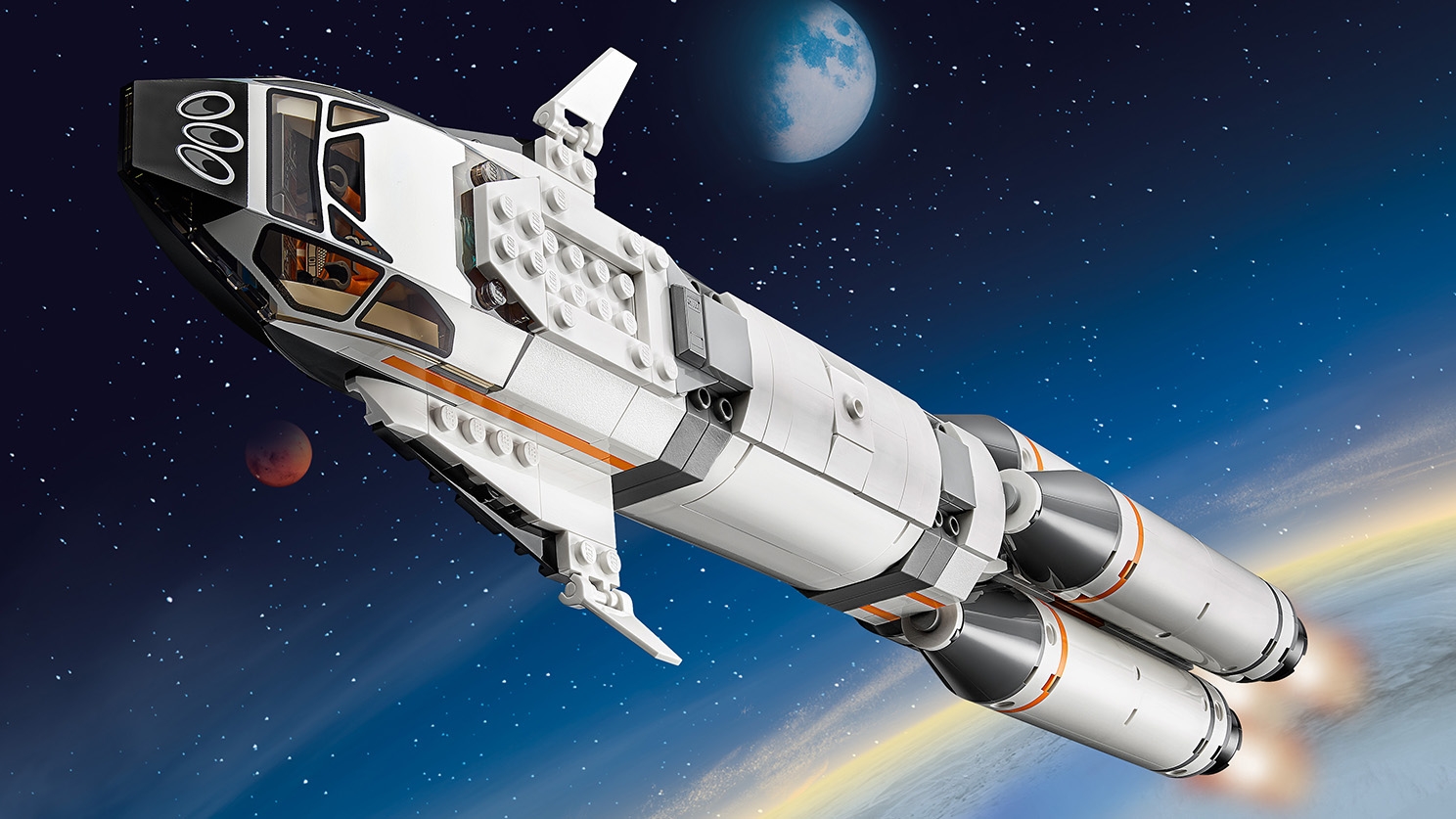 lego city rocket assembly