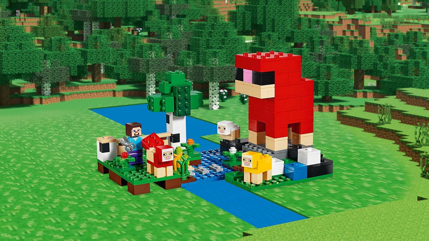 21153 Officiel Lego Minecraft La laine Farm Nouvelles, 260 pièces 