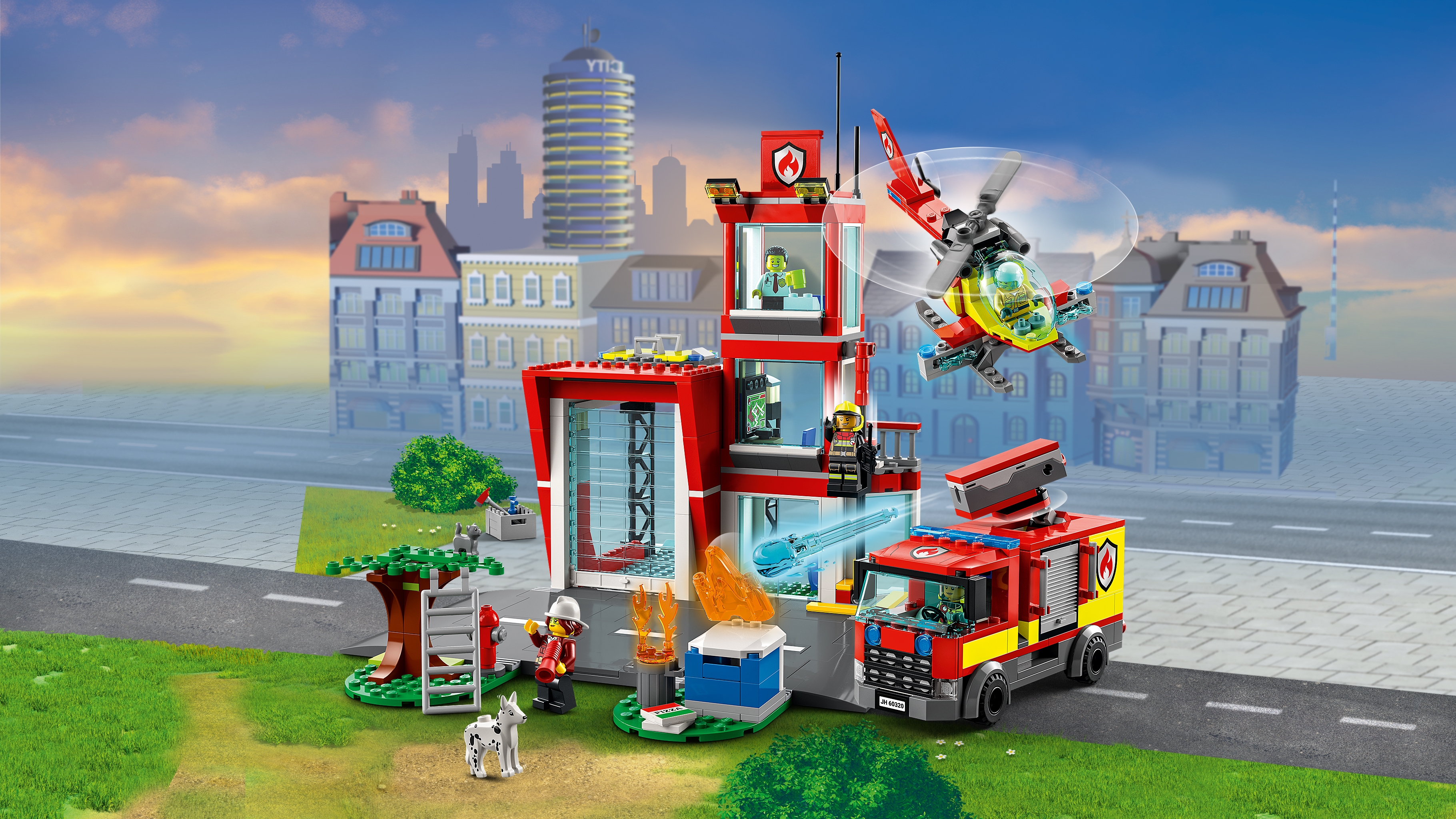 Ewell wang Mail Brandweerkazerne 60320 - LEGO® City sets - LEGO.com voor kinderen