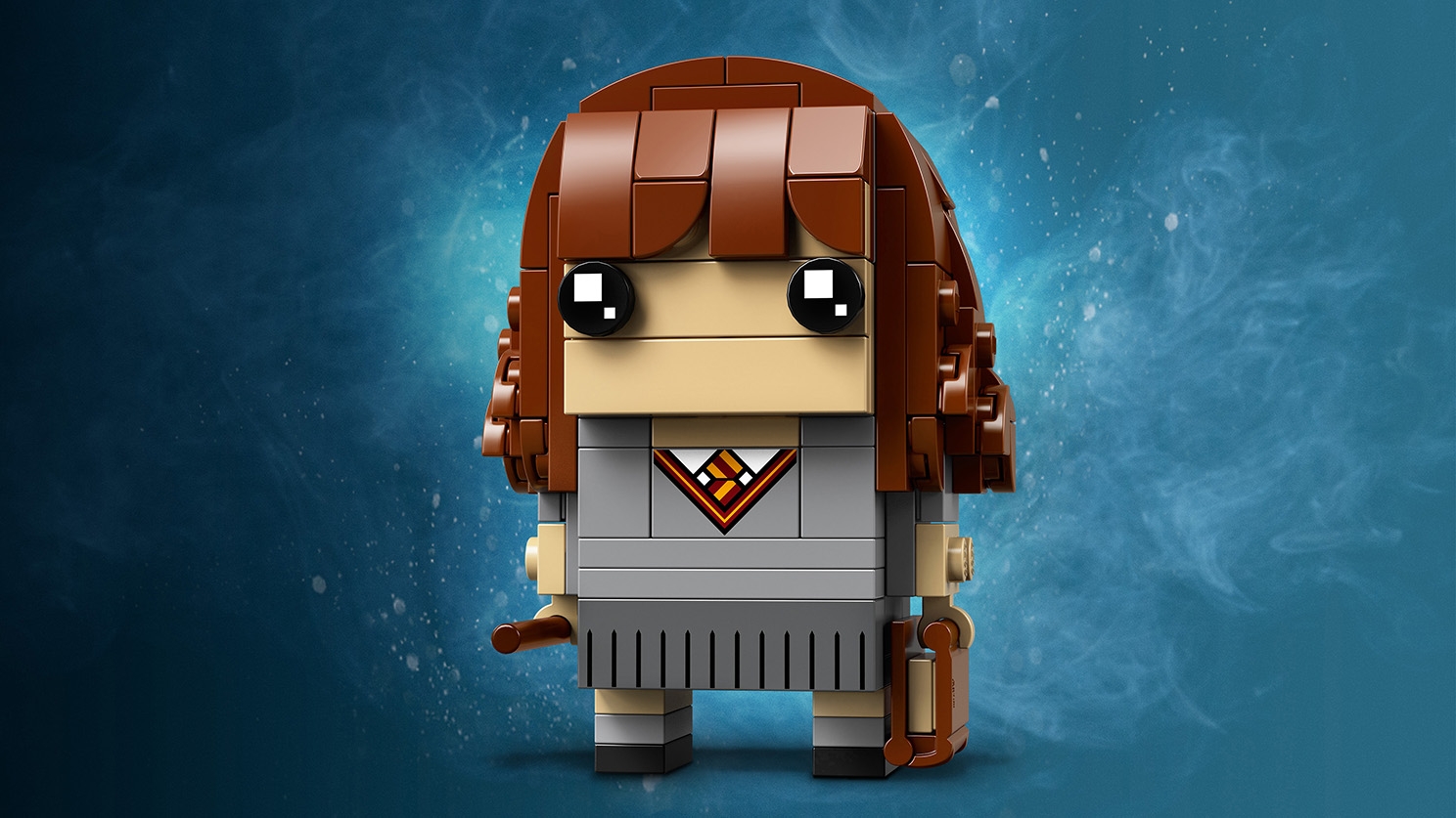 LEGO Brickheadz - 41916 Hermione Granger - Build Hermione Granger in Hogwarts School uniform as in the movie Harry Potter and The Sorcerer's Stone.