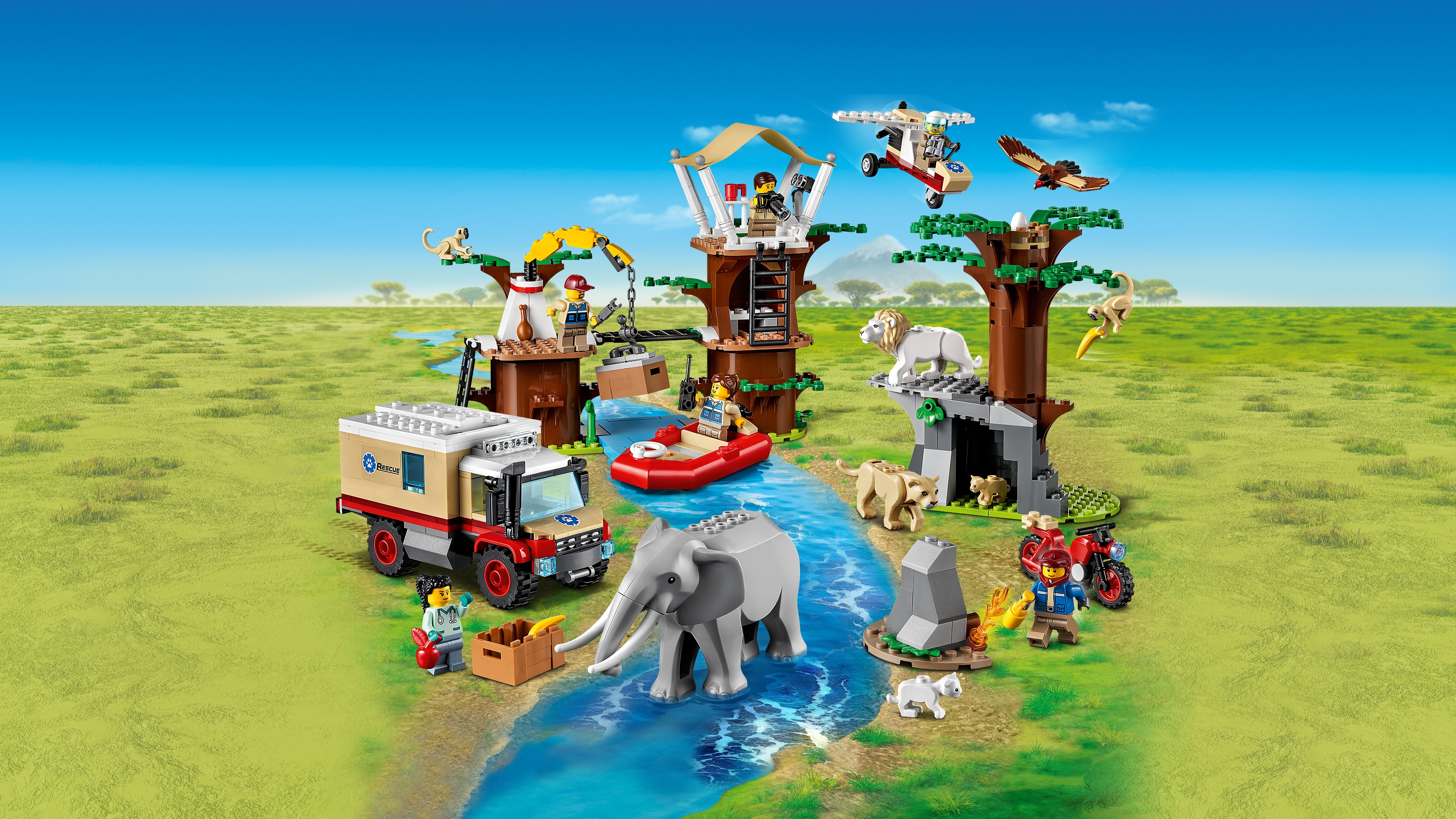 どうぶつレスキュー基地 60307 - レゴ®シティ セット - LEGO.comキッズ