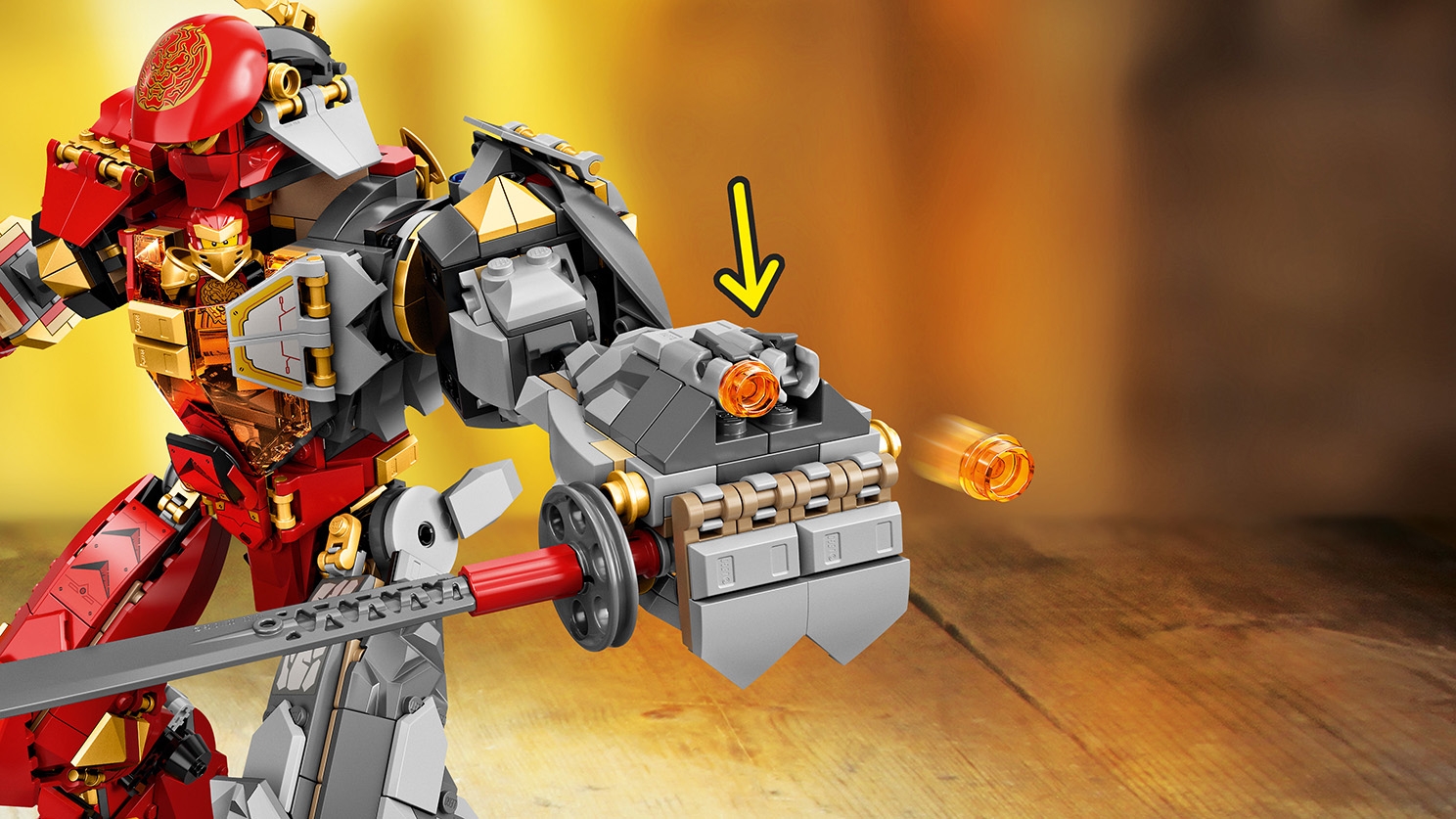 Lego ninjago 71720 le robot de feu et de pierre - La Poste