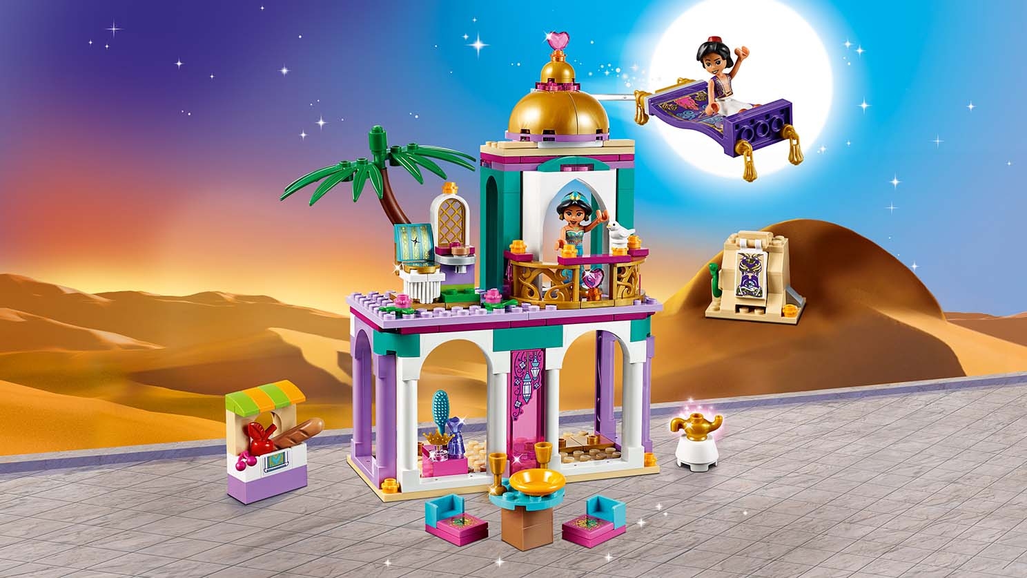 Aladdin and Jasmine's Palace Adventures 41161 - LEGO® Disney Sets - for kids