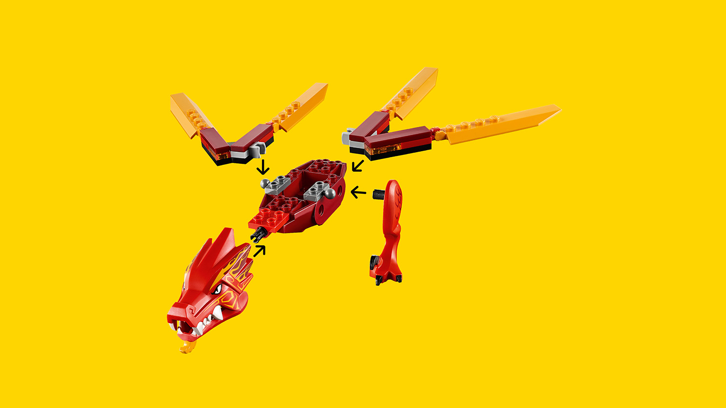 lego ninjago kai fire dragon