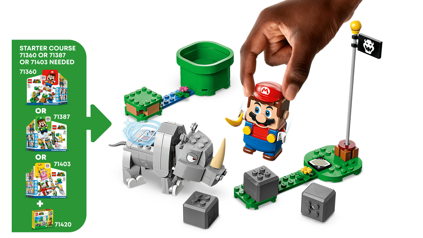 Rambi the Rhino Expansion Set - Videos - LEGO.com for kids