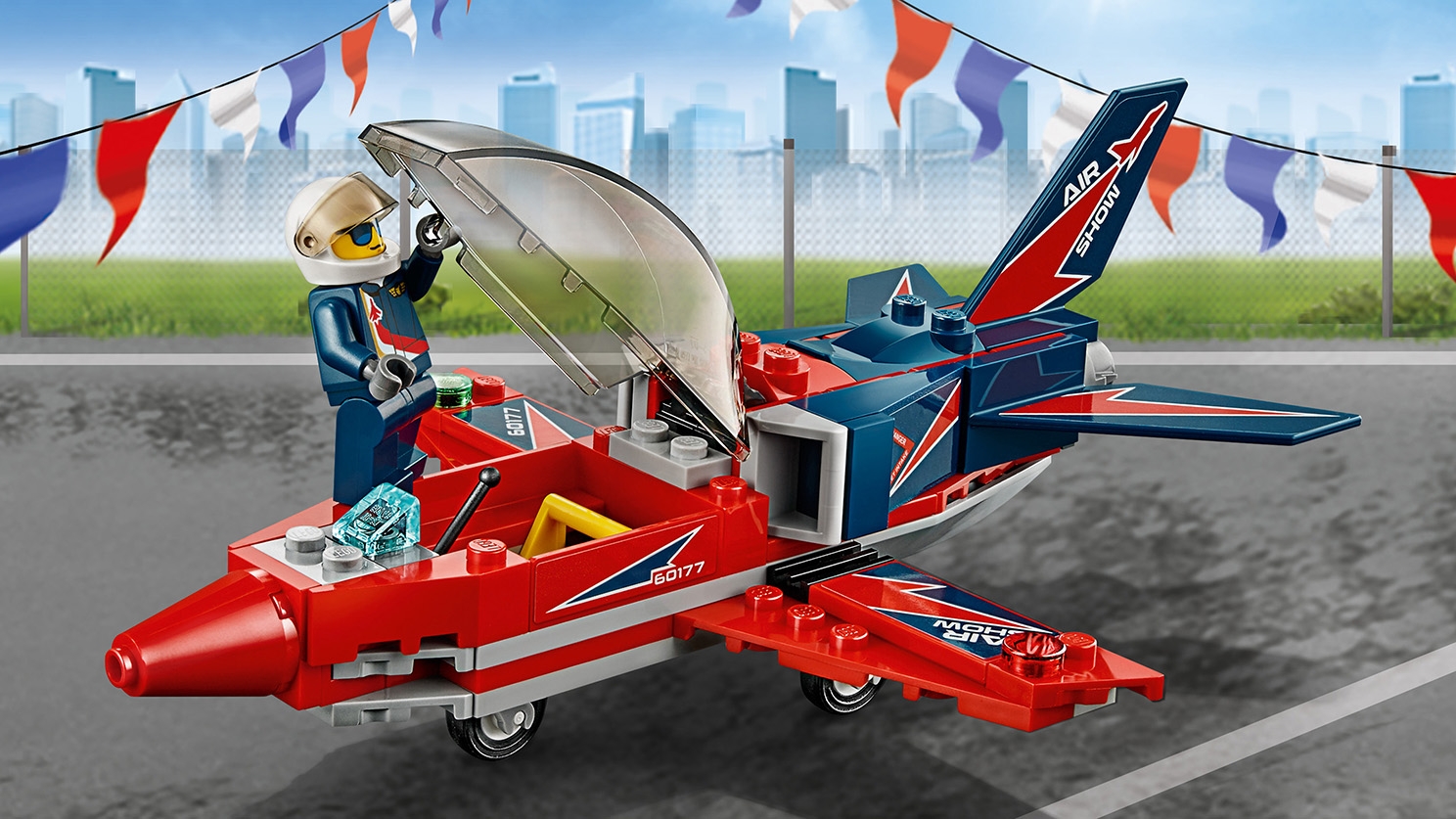 Lego City Airshow Jet Airplane Kit 60177 New