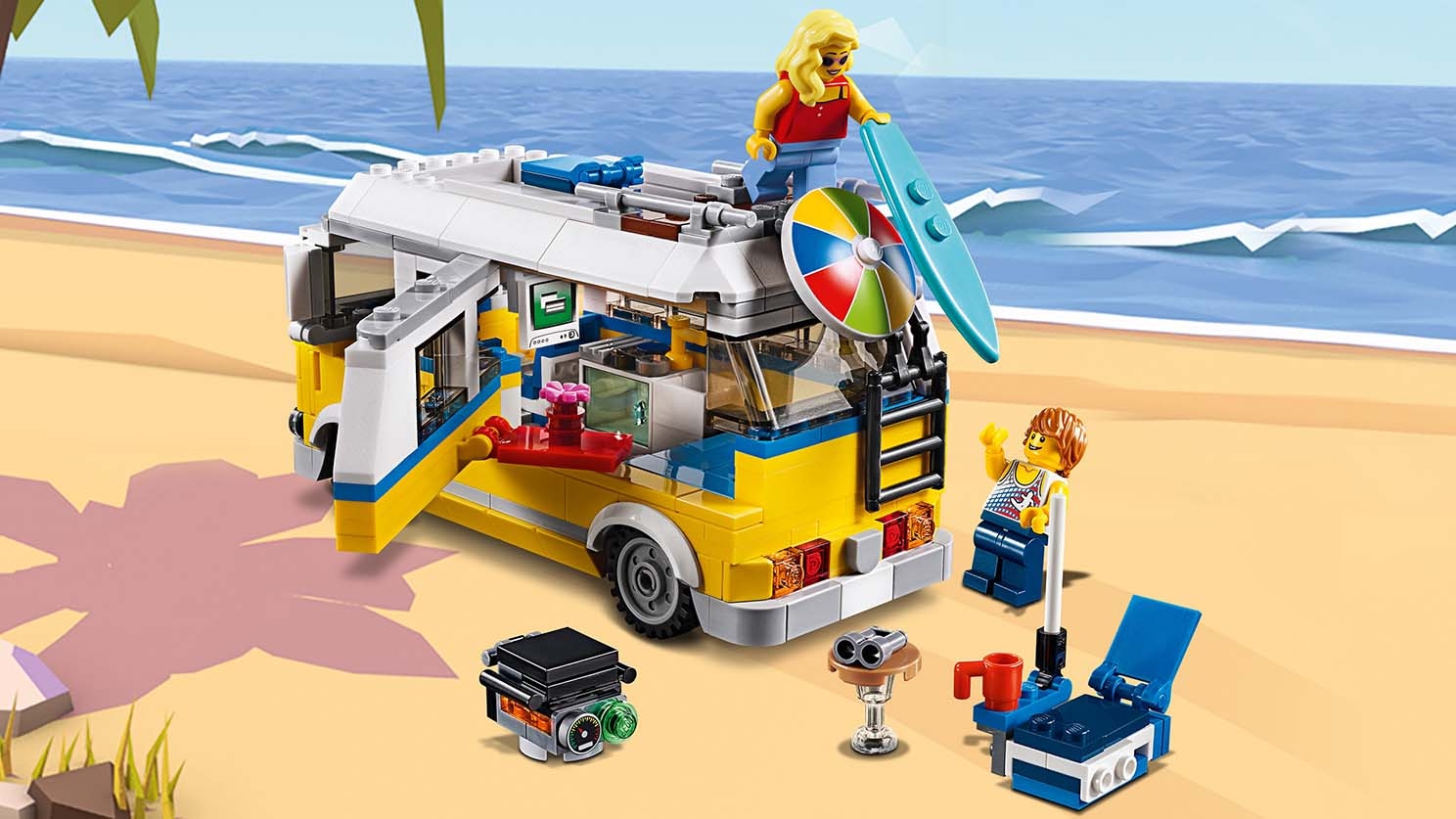 lego creator sunshine surfer van 31079