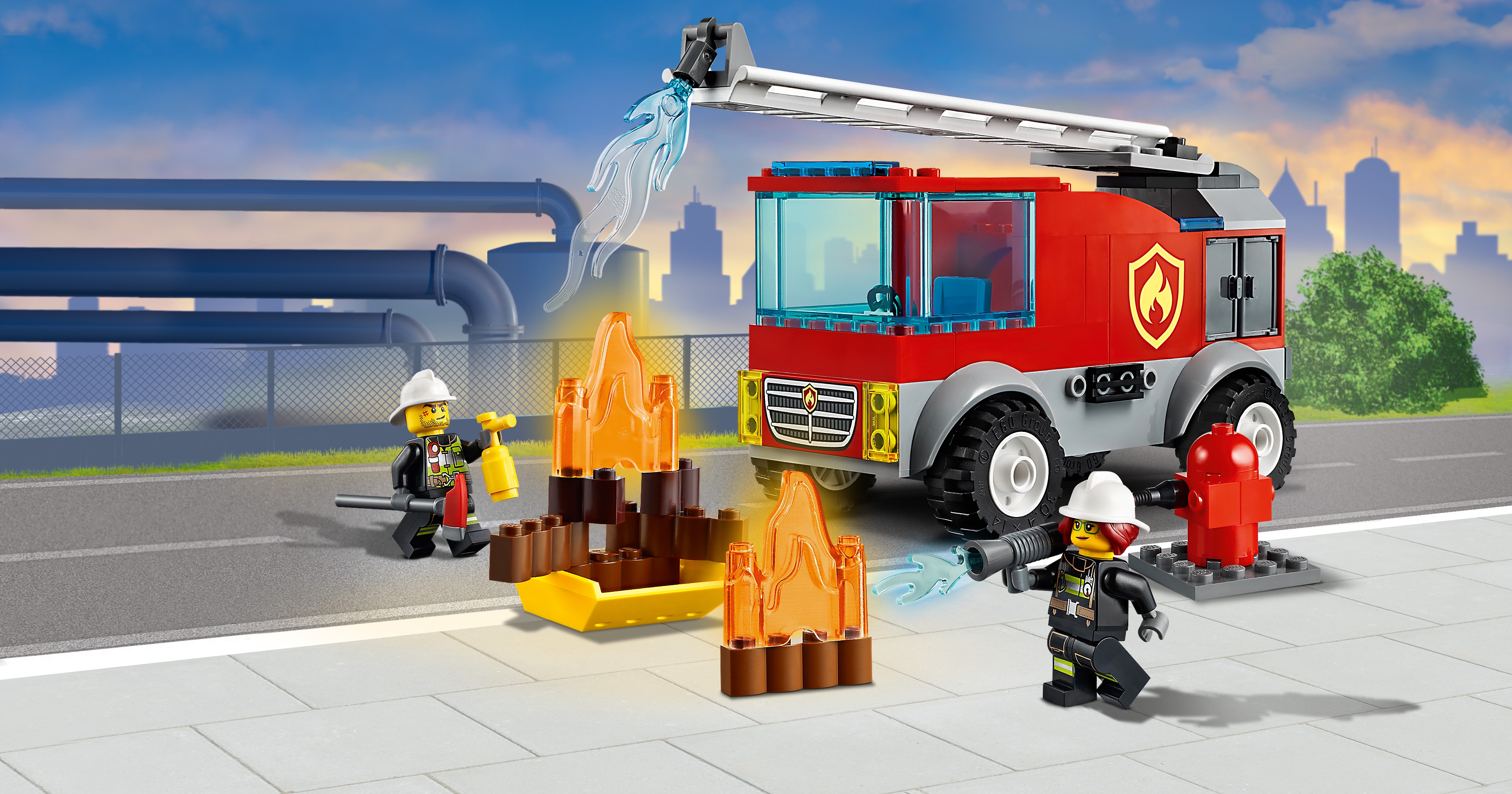 LEGO City Fire Autopompa con Scala dei Vigili del Fuoco, Playset con  Minifigure di Pompiere per Bambini 4+ Anni, 60280 - Gametekk Sondrio - La  Pianola